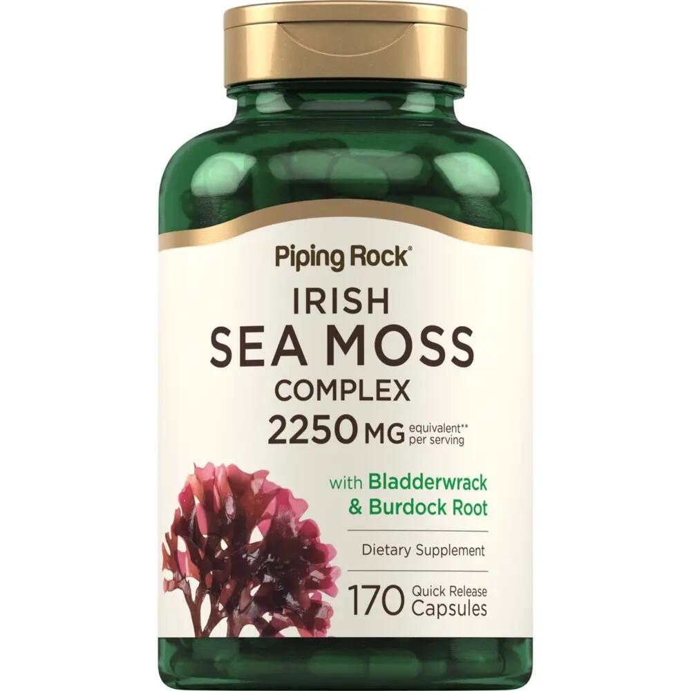 Piping Rock Irish Sea Moss Complex with Bladderwrack & Burdock Root 2250mg 170 Q