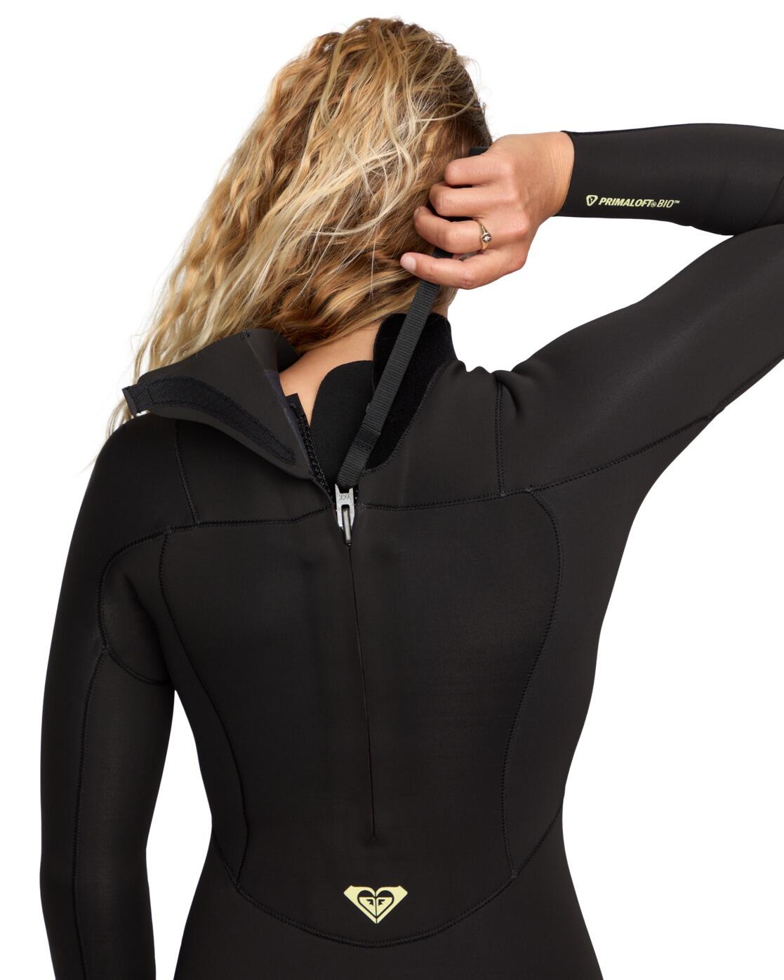 Back-Zip-Neoprenanzug 5/4MM PROLOGUE+ Schwarz Dames 4/4