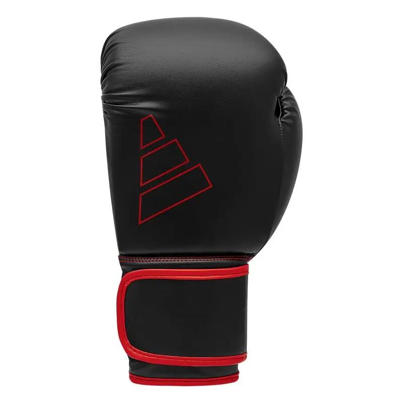 adidas Boxing Gloves - Hybrid 80 - for Boxing, Kickboxing, MMA, Bag, Training & Fitness - Boxing Gloves for Men & Women - Weight (16 oz, Black/Red) -  1