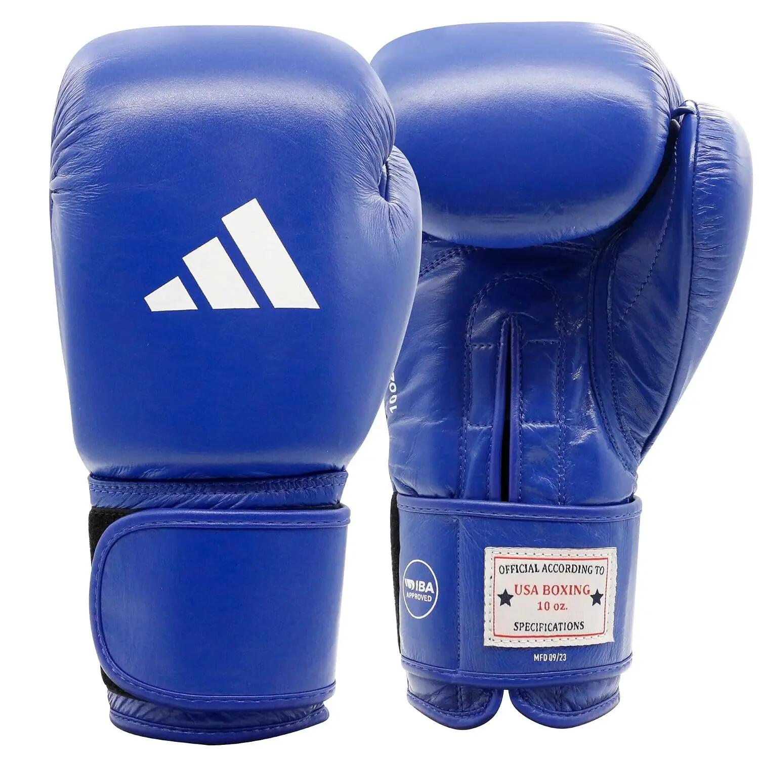 adidas Unisex's AIBA Approved Competition Boxing Gloves (Blue, 10oz)-image-10