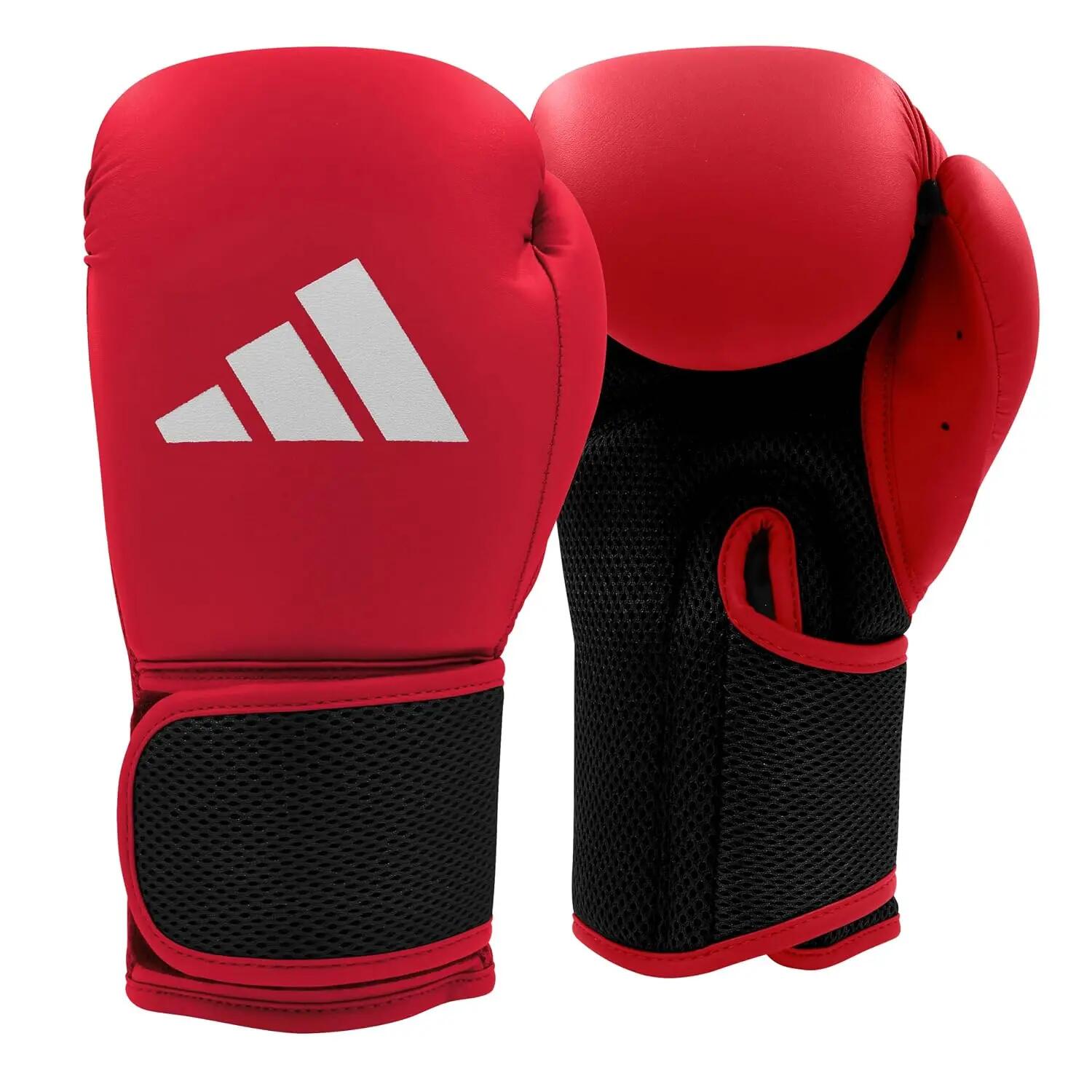 Adidas Hybrid 25 Boxing Gloves - for Boxing, MMA, Kickboxing, Muay Thai, Beginner Punching Bag Workouts, Designed for Men & Women, Enhanced Training Performance (Red, 12 OZ) -  1
