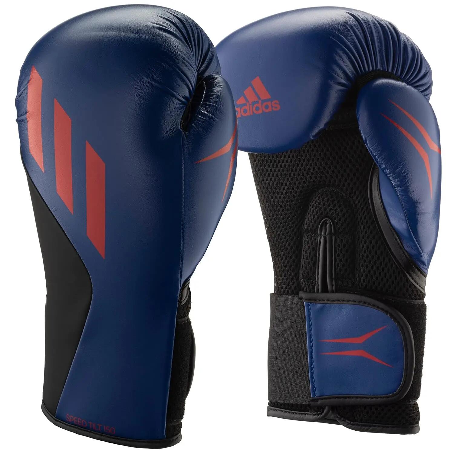 Adidas Speed TILT 150 Boxing Gloves - Heavy Bag Training Boxing Gloves for Men & Women Kickboxing Gloves, Punching Gloves for Fitness & MMA (Collegiate Royal/Mat Black/Solar Red, 12 oz)-image-13