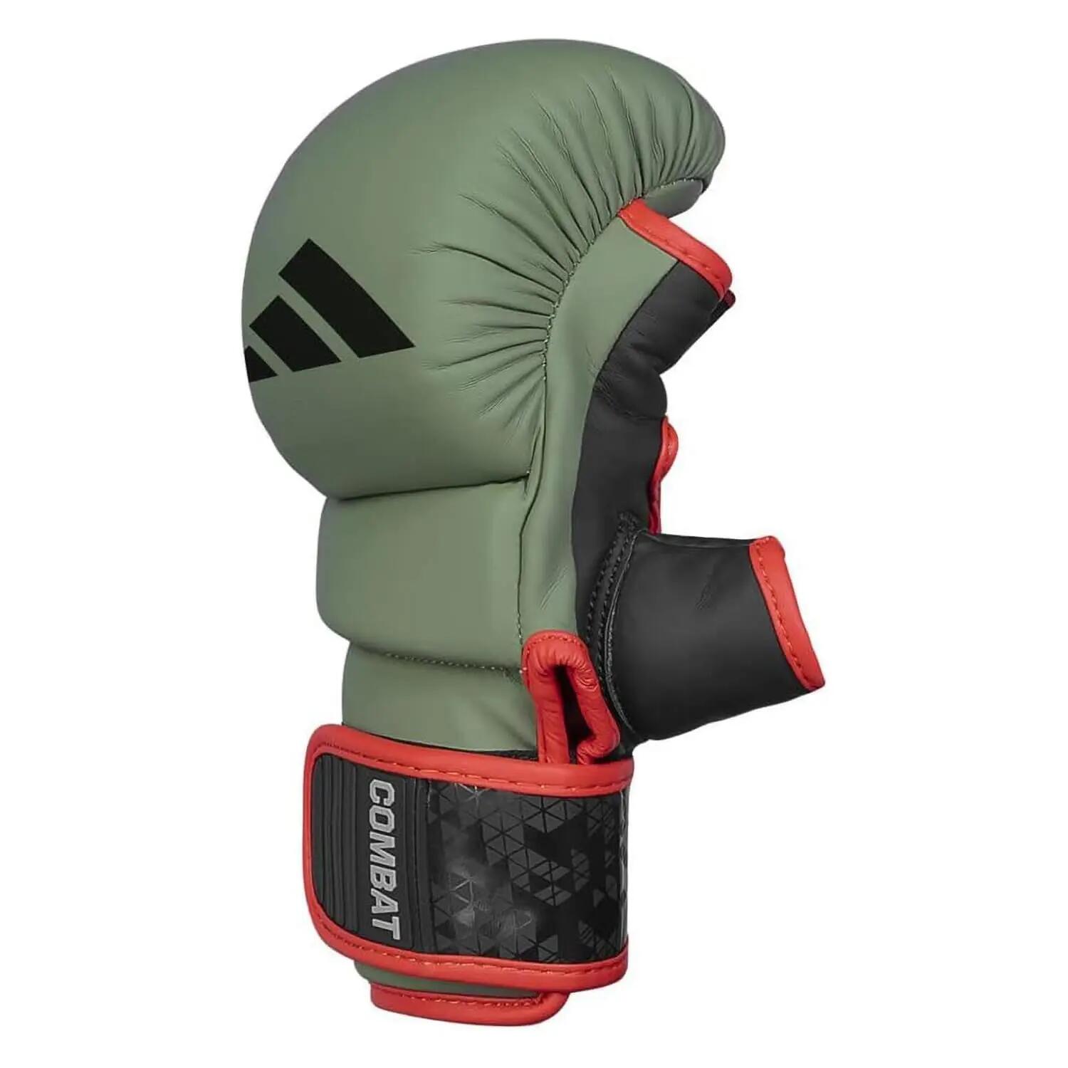 Adidas Combat 50 Sparring Grappling Gloves (Orbit Green/Black, L/XL) -  4