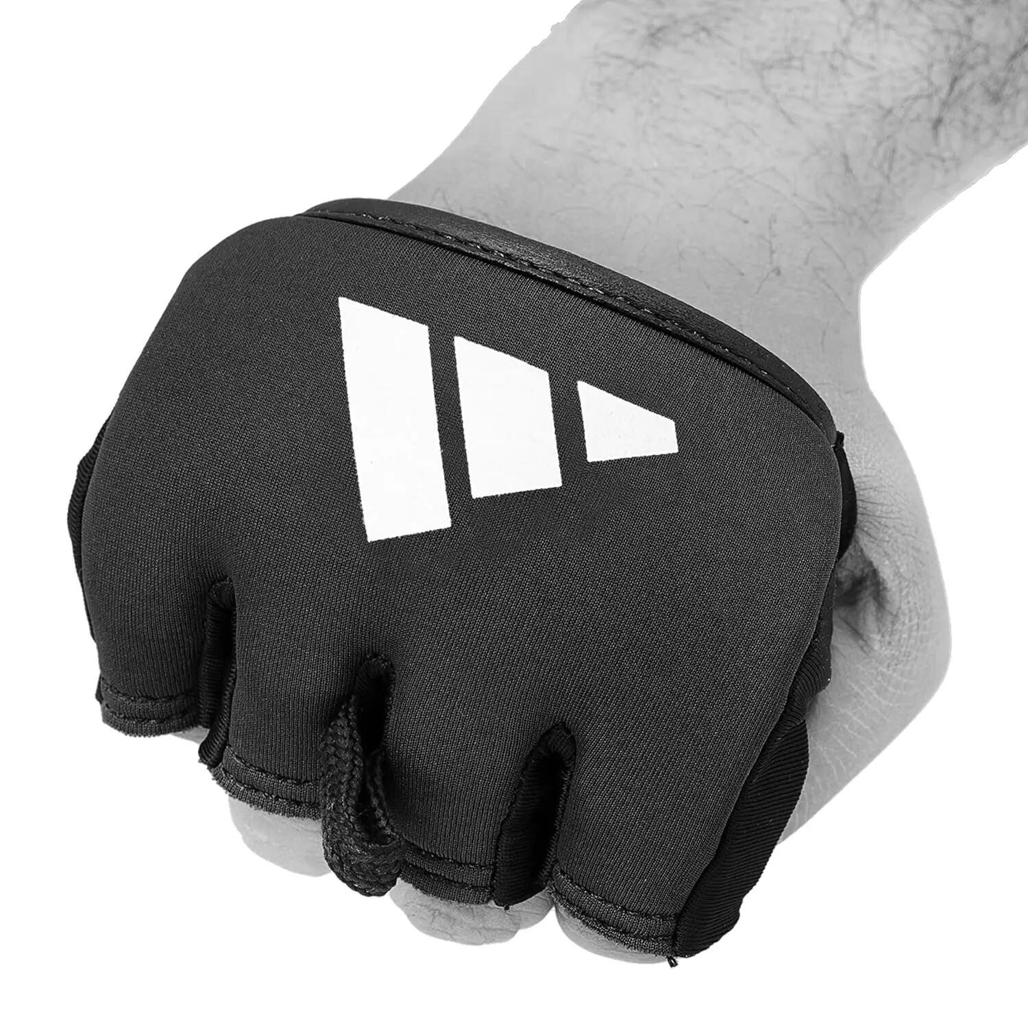 adidas Knuckle Gloves, Inner Boxing Knuckle Protection Sleeve/Wrap (Black/Black) -  4