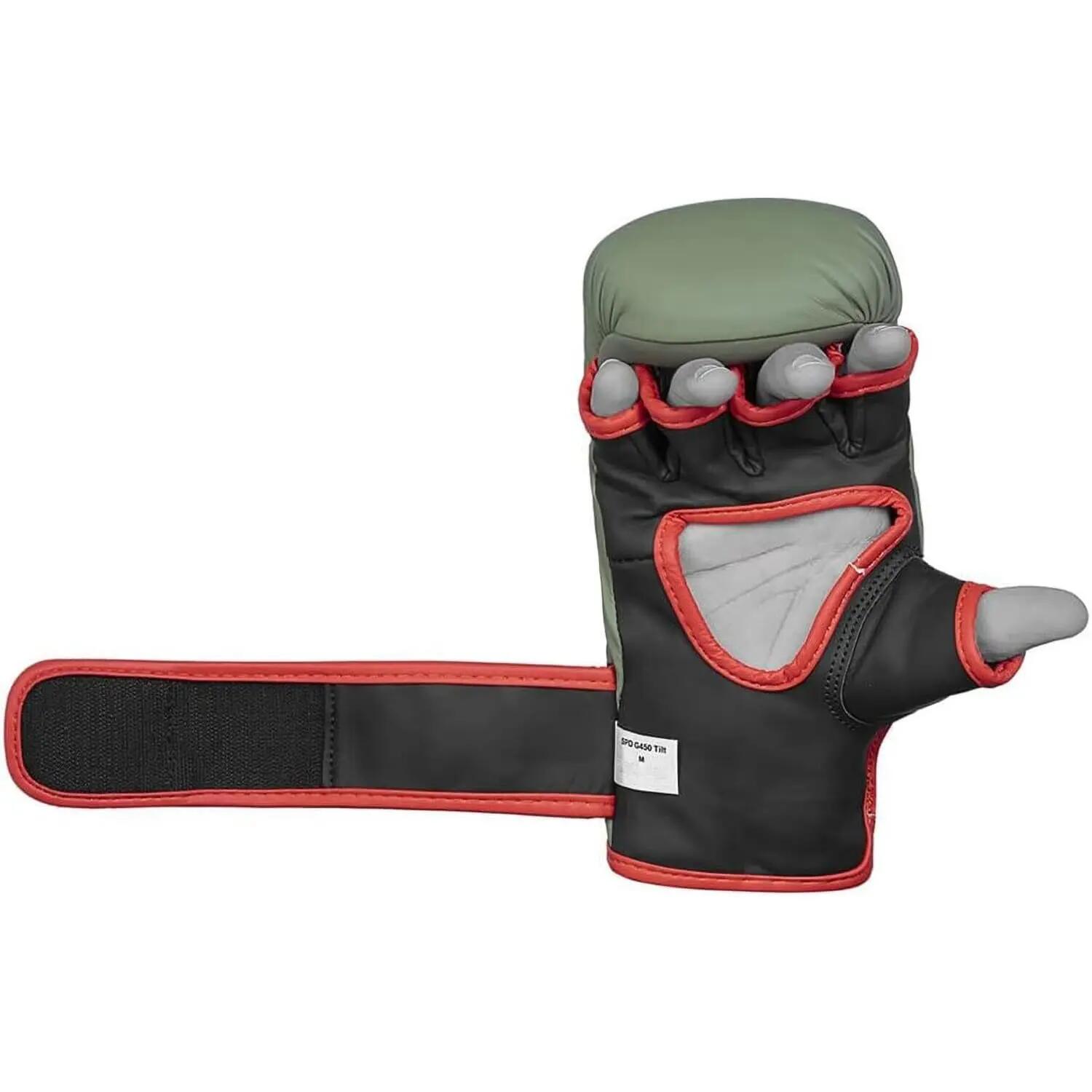 Adidas Combat 50 Sparring Grappling Gloves (Orbit Green/Black, S/M) -  3