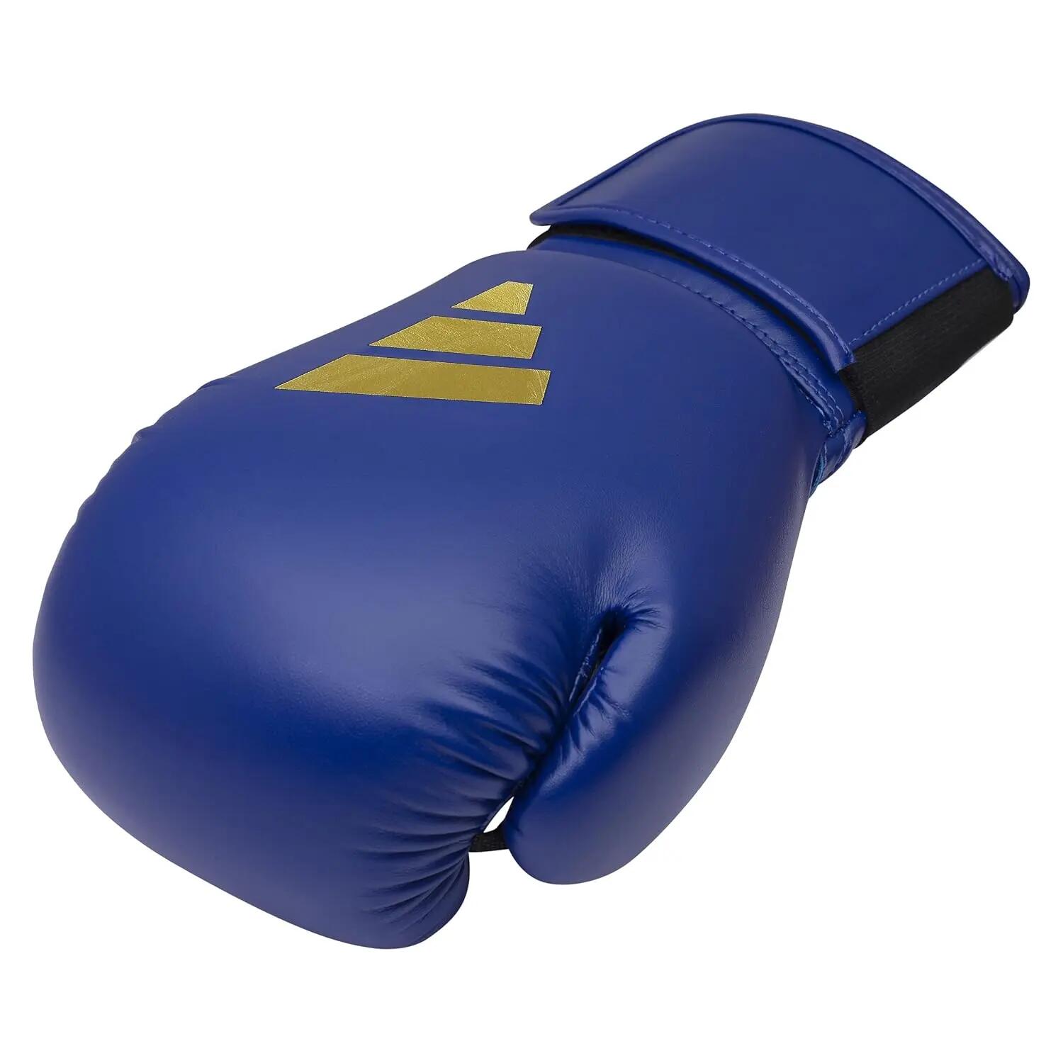 Adidas Speed 50 Boxing Gloves - Adult Heavy Bag Boxing Gloves for Men & Women Kickboxing Gloves for Women, MMA Sparring Gloves, Punching Bag Gloves for Men (Collegiate Royal/Gold Met, 12oz) -  5