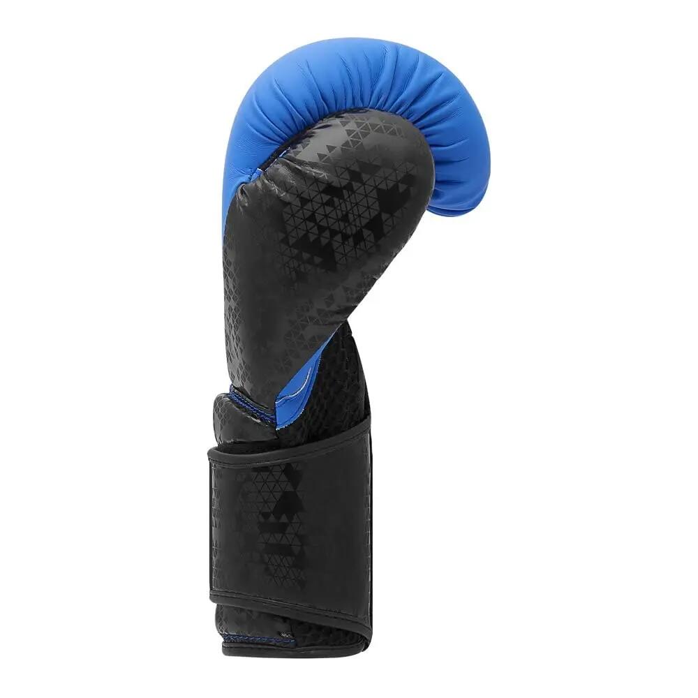 Adidas Combat 50 Boxing Gloves, Training, Sparring, Boxing Bag Workouts, for Men, Women, Kids, PU, Strap Provides Wrist Support, Hook, Punch (Bright Blue/Black, 12 oz) -  3