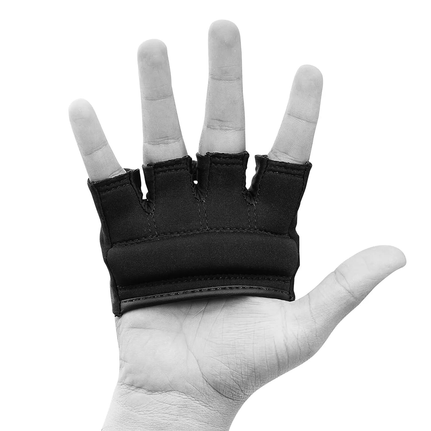 adidas Knuckle Gloves, Inner Boxing Knuckle Protection Sleeve/Wrap (Black/Black) -  2