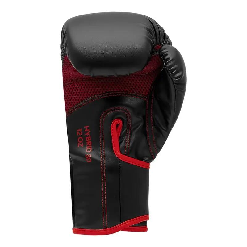 adidas Boxing Gloves - Hybrid 80 - for Boxing, Kickboxing, MMA, Bag, Training & Fitness - Boxing Gloves for Men & Women - Weight (16 oz, Black/Red) -  3