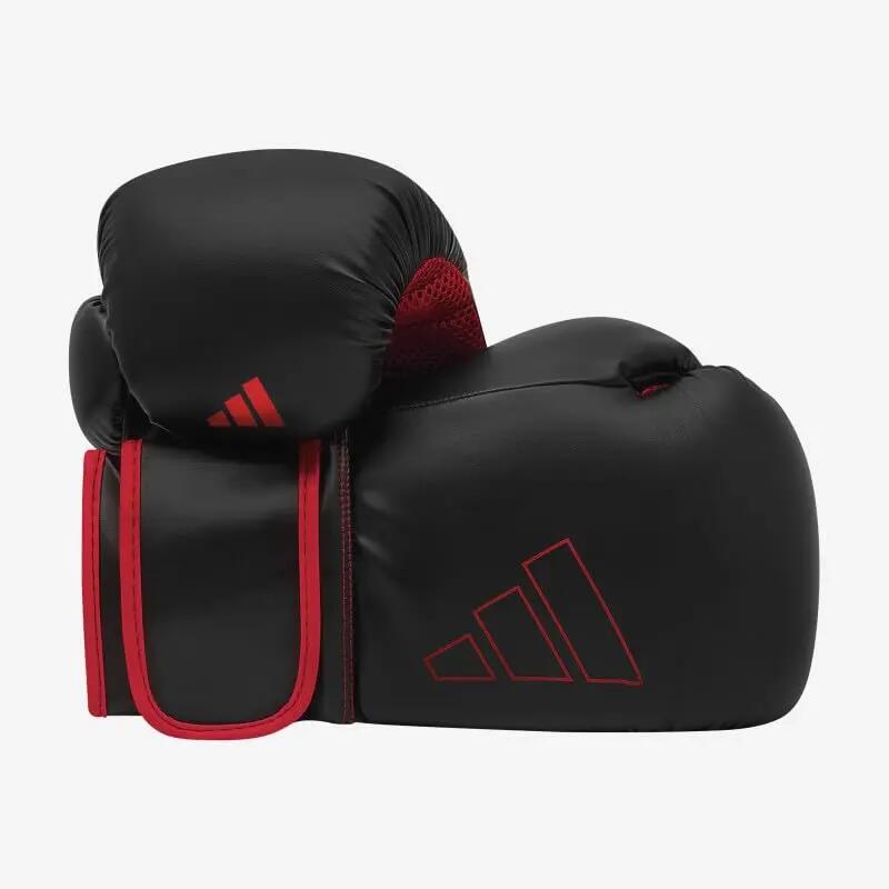 adidas Boxing Gloves - Hybrid 80 - for Boxing, Kickboxing, MMA, Bag, Training & Fitness - Boxing Gloves for Men & Women - Weight (16 oz, Black/Red) -  2