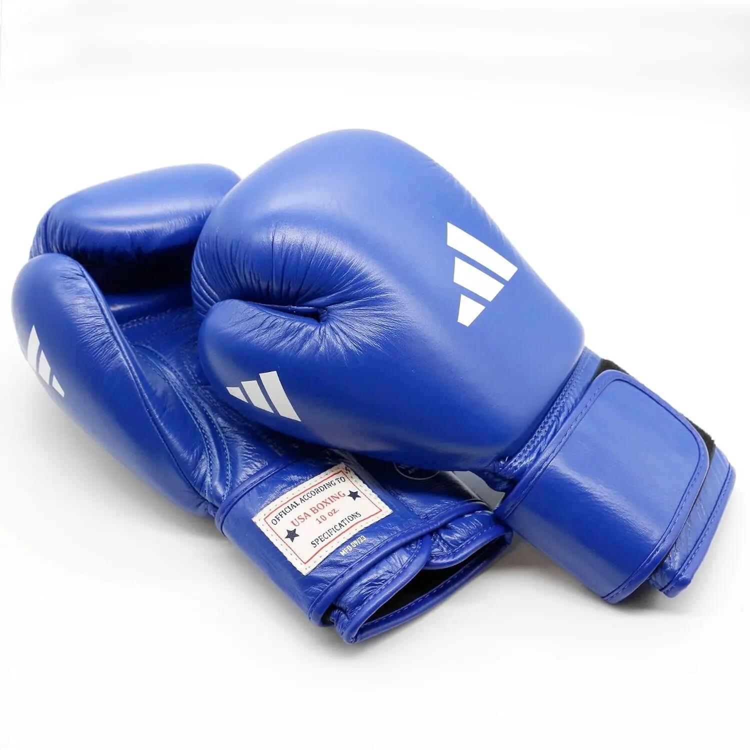 adidas Unisex's AIBA Approved Competition Boxing Gloves (Blue, 10oz) -  2
