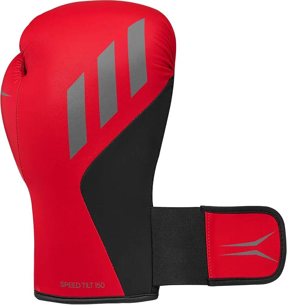 adidas Speed TILT 150 Unisex Boxing Gloves with New Tilt Technology - for Punching Bag, Kickboxing, MMA, and Training (Active Red/Met Black/Grey 3, 12oz) -  2
