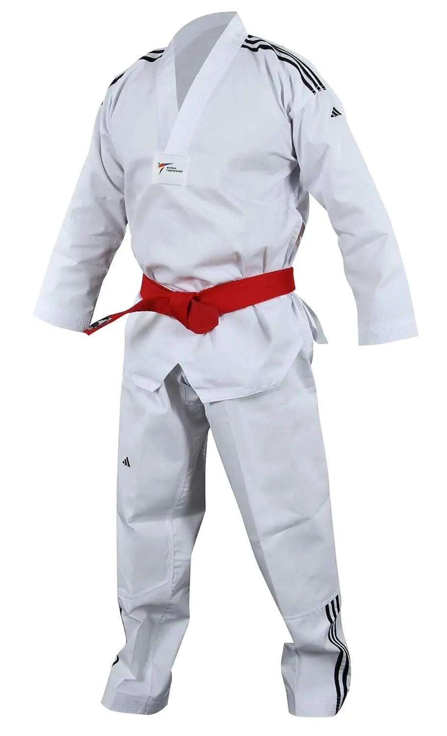 Adidas adiTCB01 Adiclub Polyester Taekwondo Uniform For Men & Women For Training & Initiation - White -  1