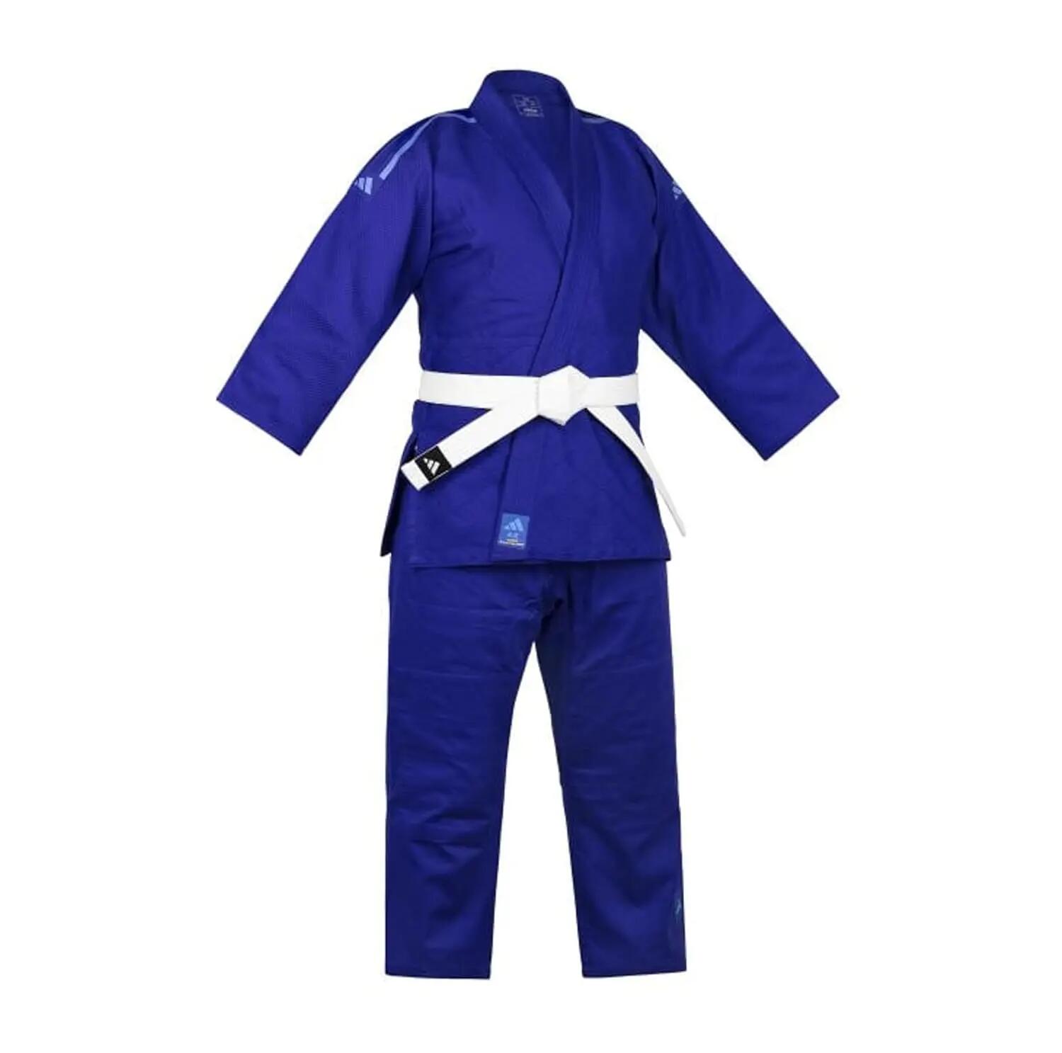 Adidas Club Judo Uniform for Men, Women & Kids With Belt Included - Blue|Perfect for Training, Durable Polycotton Judo Uniform -  1