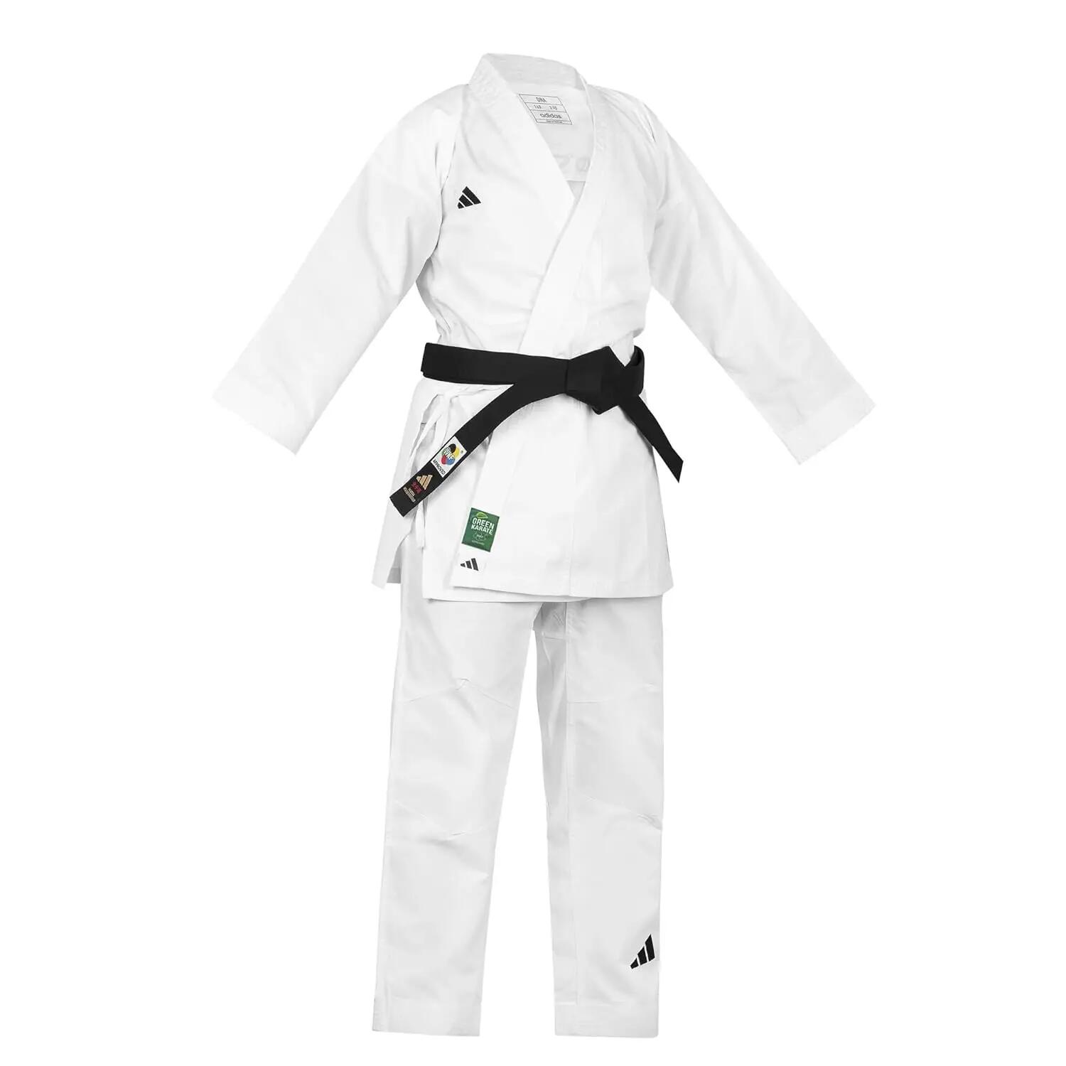Adidas K220KF Kumite Fighter Karate Uniform For Men & Women - White|For Kumite Competitors Multi-Level Training With an Elastic Waistband for Comfort -  1