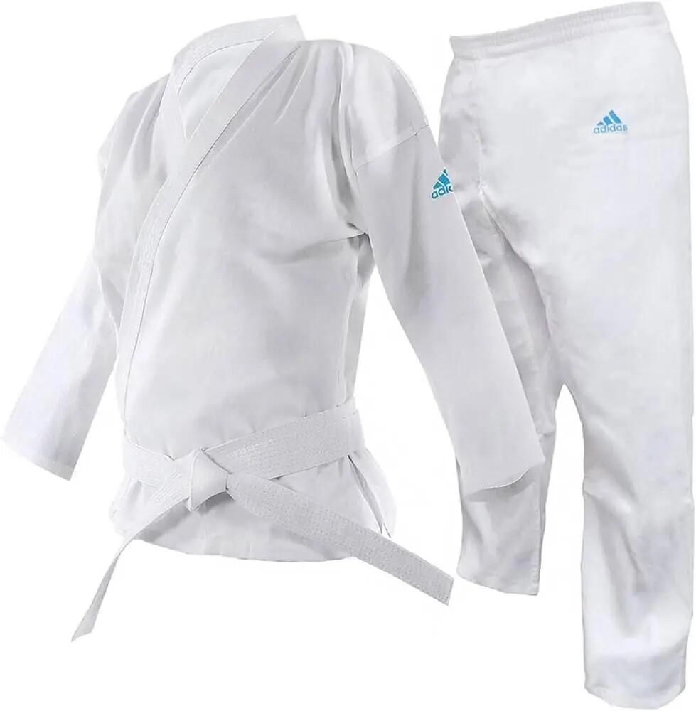 Adidas K200 2.0 Karate Uniform For Kids With Elastic Pants for Added Comfort - White -  1