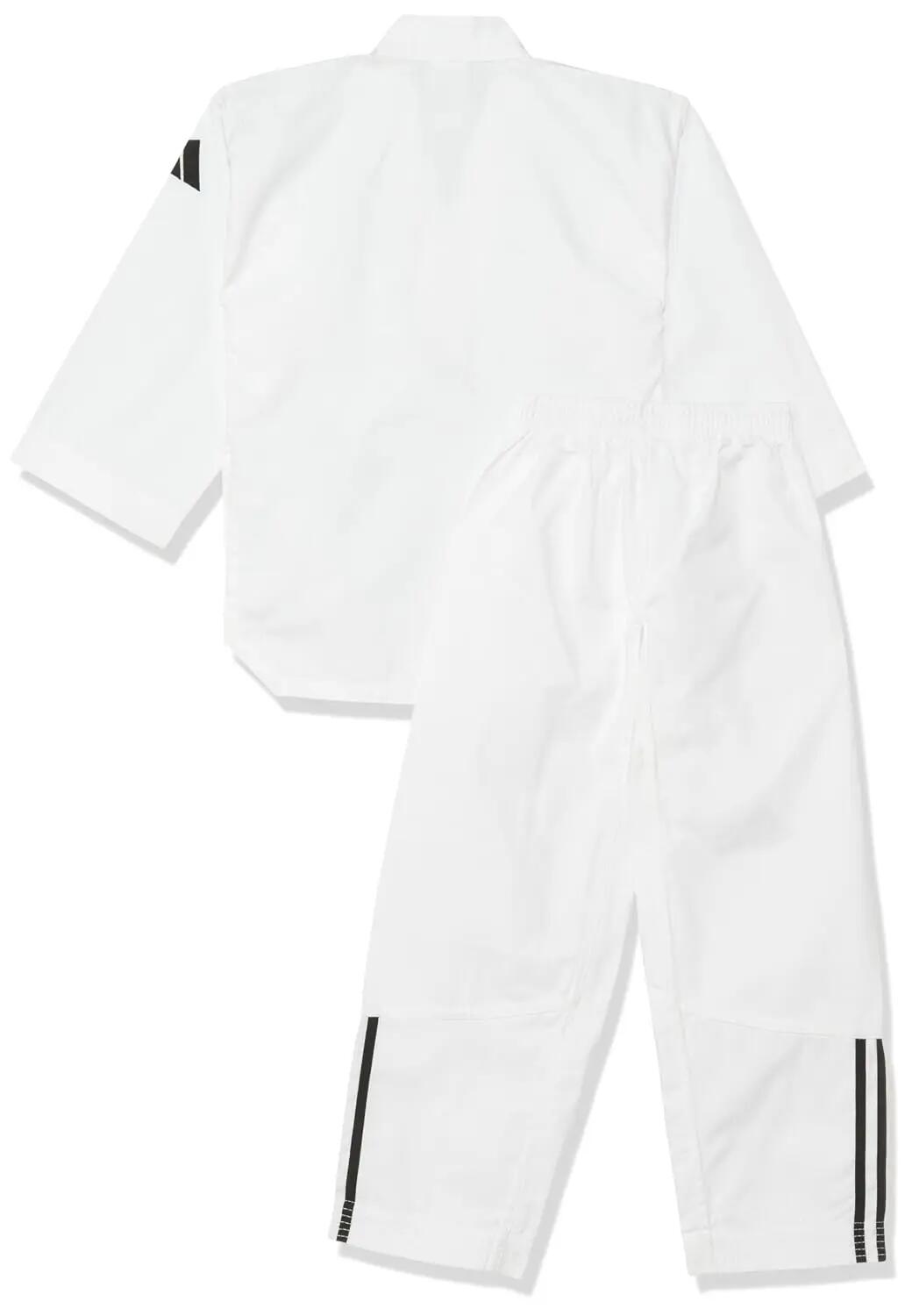 Adidas adiTCB01 Adiclub Polyester Taekwondo Uniform For Men & Women For Training & Initiation - White -  3