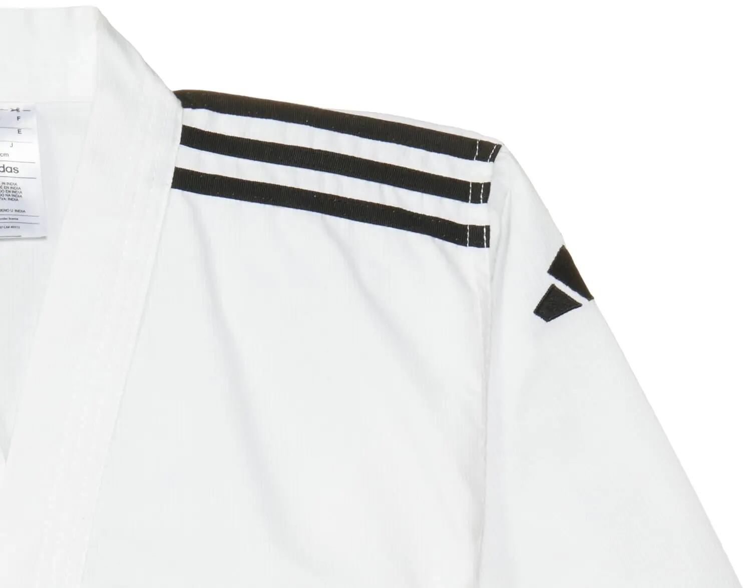 Adidas adiTCB01 Adiclub Polyester Taekwondo Uniform For Men & Women For Training & Initiation - White -  4