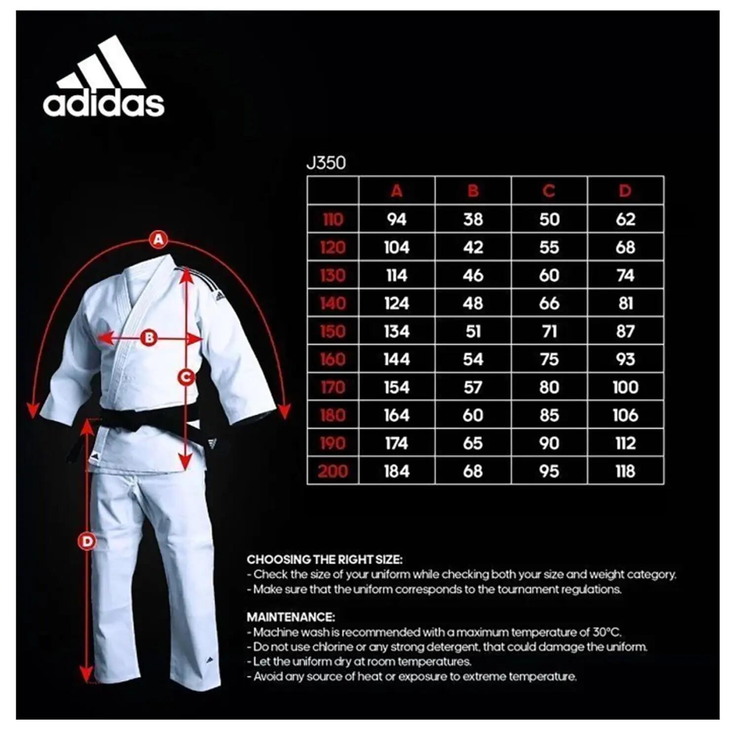 Adidas Club Judo Uniform for Men, Women & Kids With Belt Included - Blue|Perfect for Training, Durable Polycotton Judo Uniform -  3