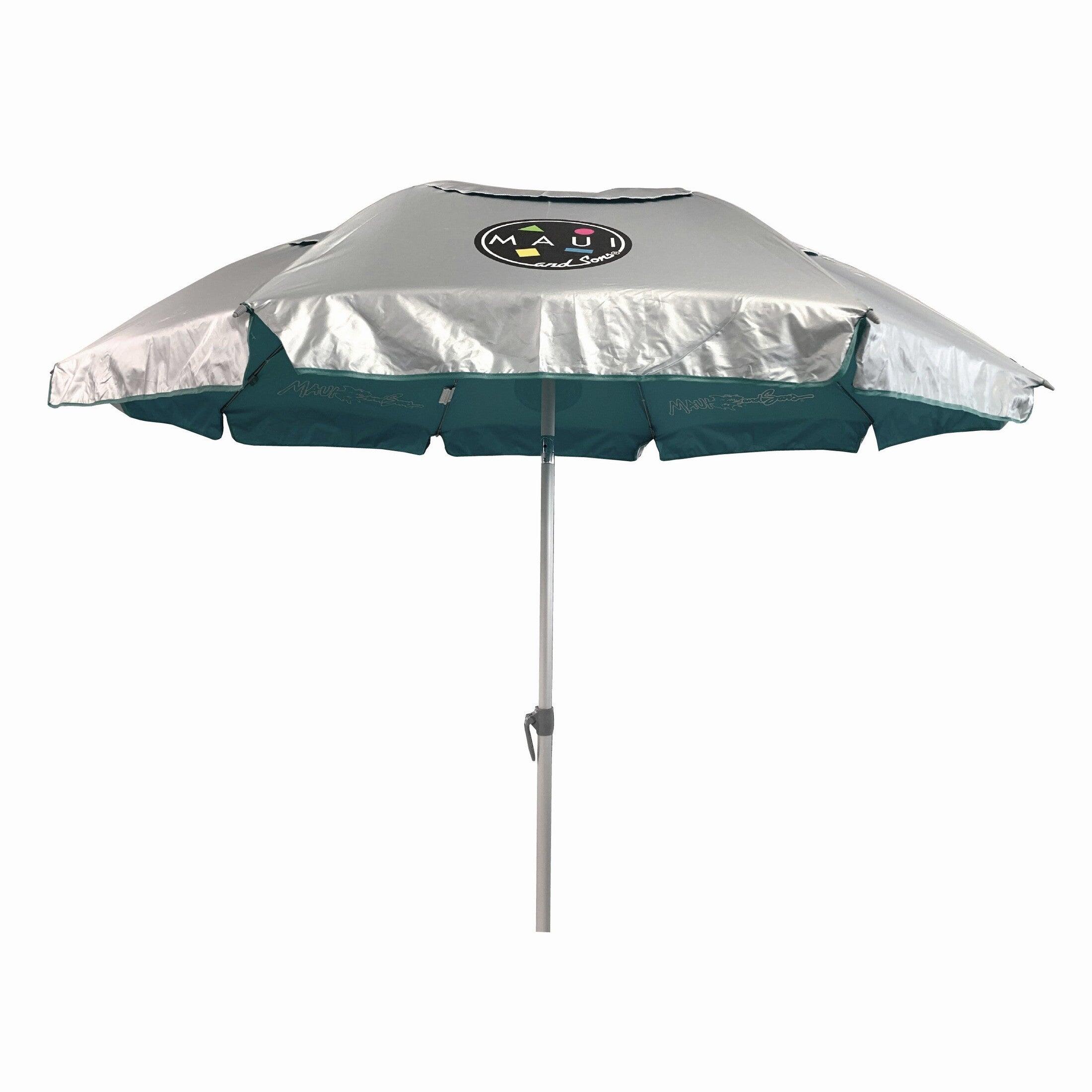 Umbrelă plajă MAUI & Sons 190 cm, UltraLight, UPF50+, Lyons Blue