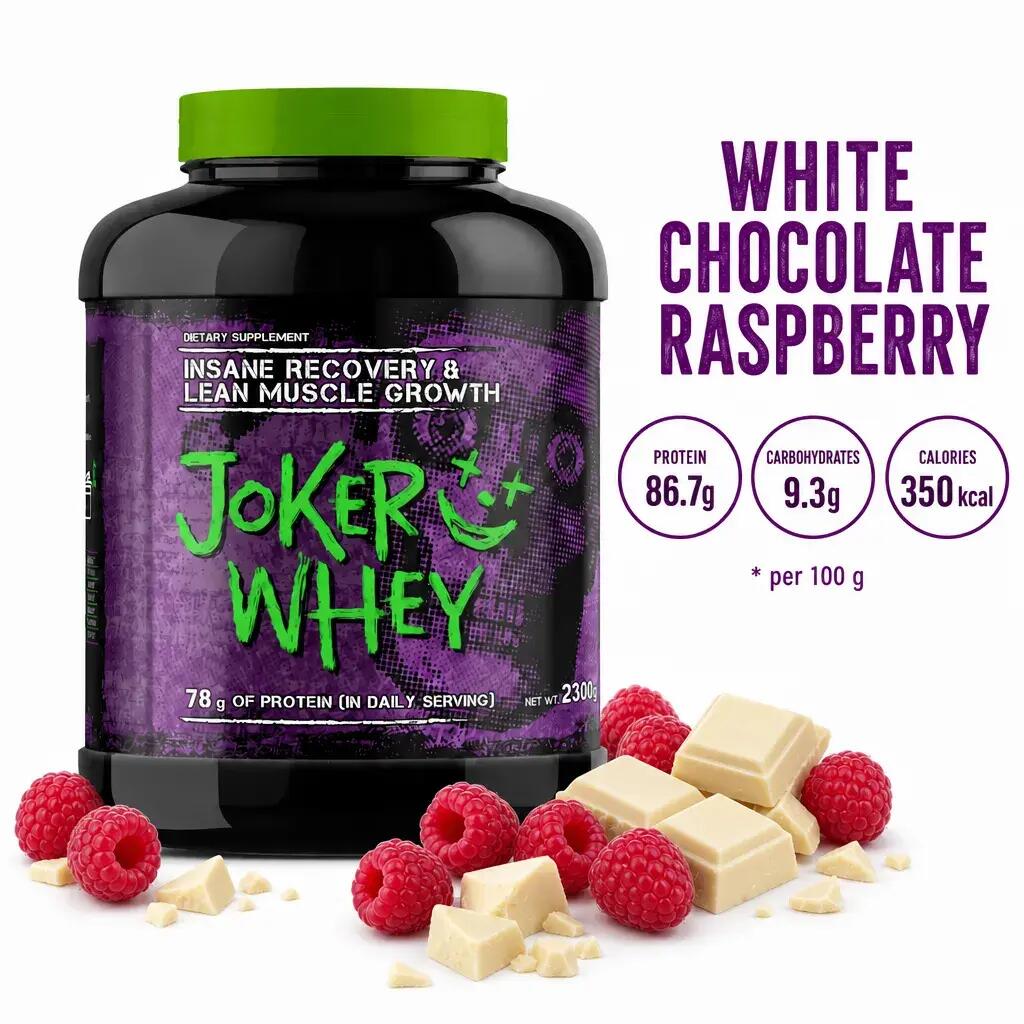 Joker Whey 2300g white chocolate raspberry