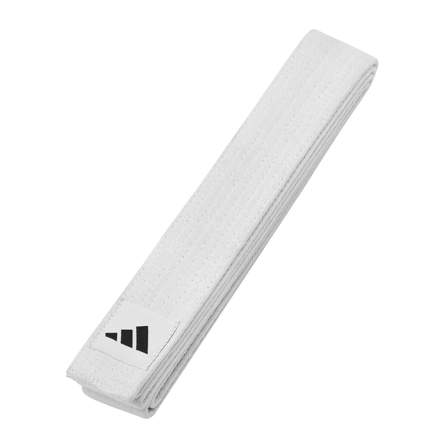 Adidas adiB220 Economy Karate Belt for Martial Arts, Taekwondo, Karate, Judo and Jiu Jitsu - White -  1
