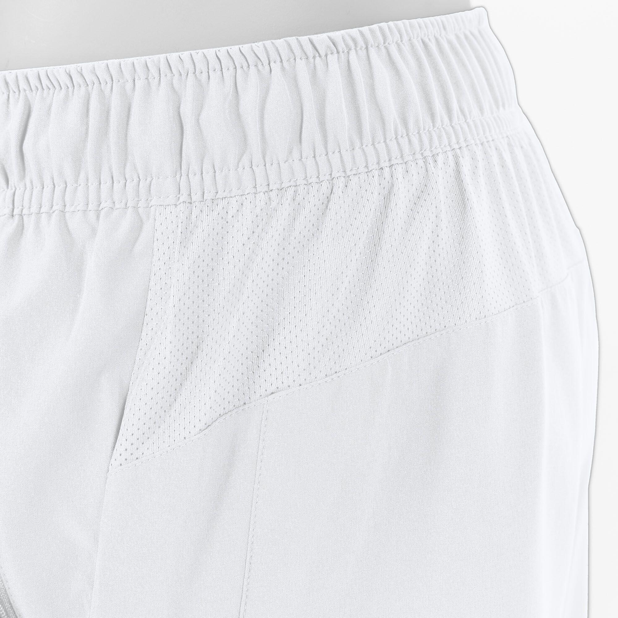 Shorts - Hockey/Tennis - Heren - Ademend, Verstelbaar - Major - Bottle Green/Wit 3/5
