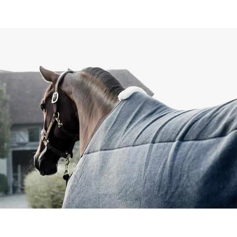 Abschwitzdecke fleece 'heavy' grau 80-4'0 6/7