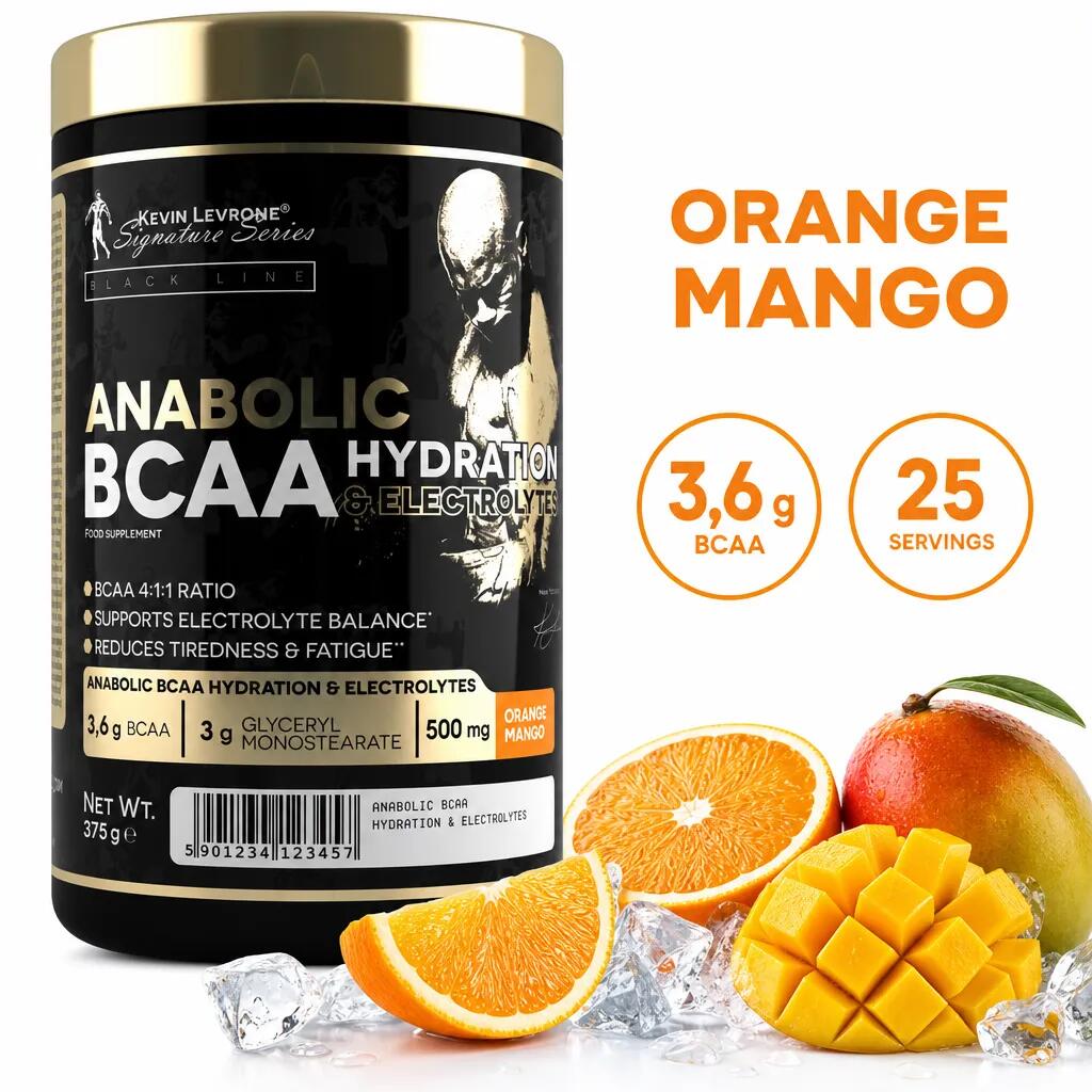 Kevin Levrone Anabolic BCAA Hydration & Electrolytes 375g Orange Mango