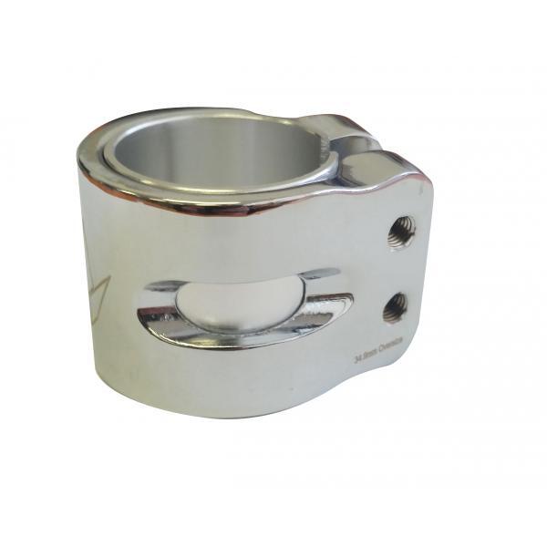 Double collier de serrage Twin Slit Chrome 2/2