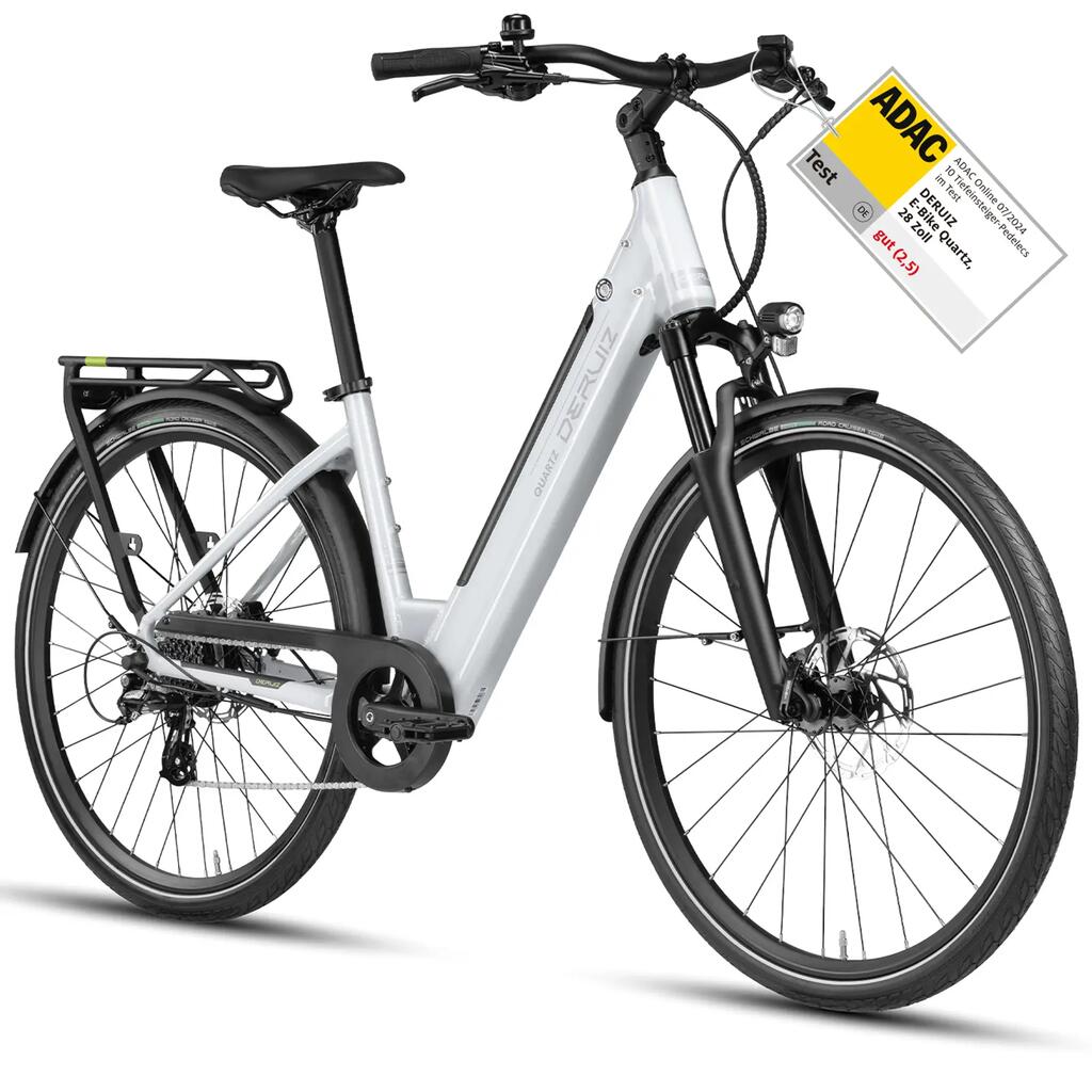 Quartz E-Bike 28" 250W Torque Sensor 644Wh Battery Range 161 km