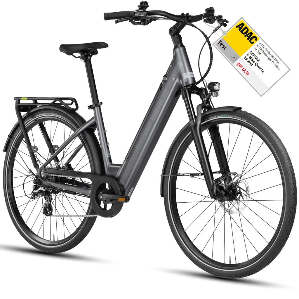 Quartz E-Bike 28" 250W Torque Sensor 644Wh Battery Range 161 km