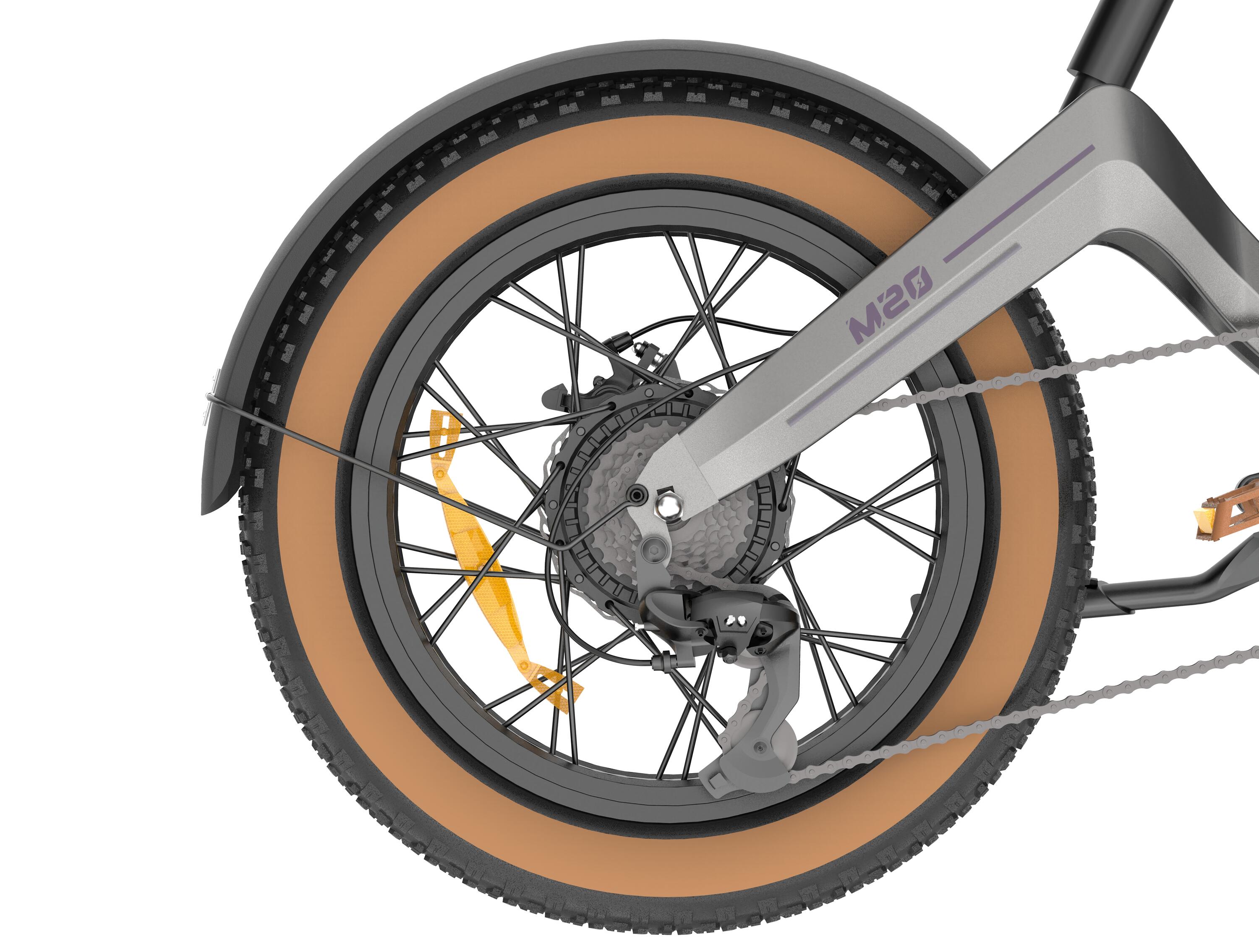DYU M20 250-W-E-Bike – 48-V-18,2-Ah-Akku, 250 W 6/15