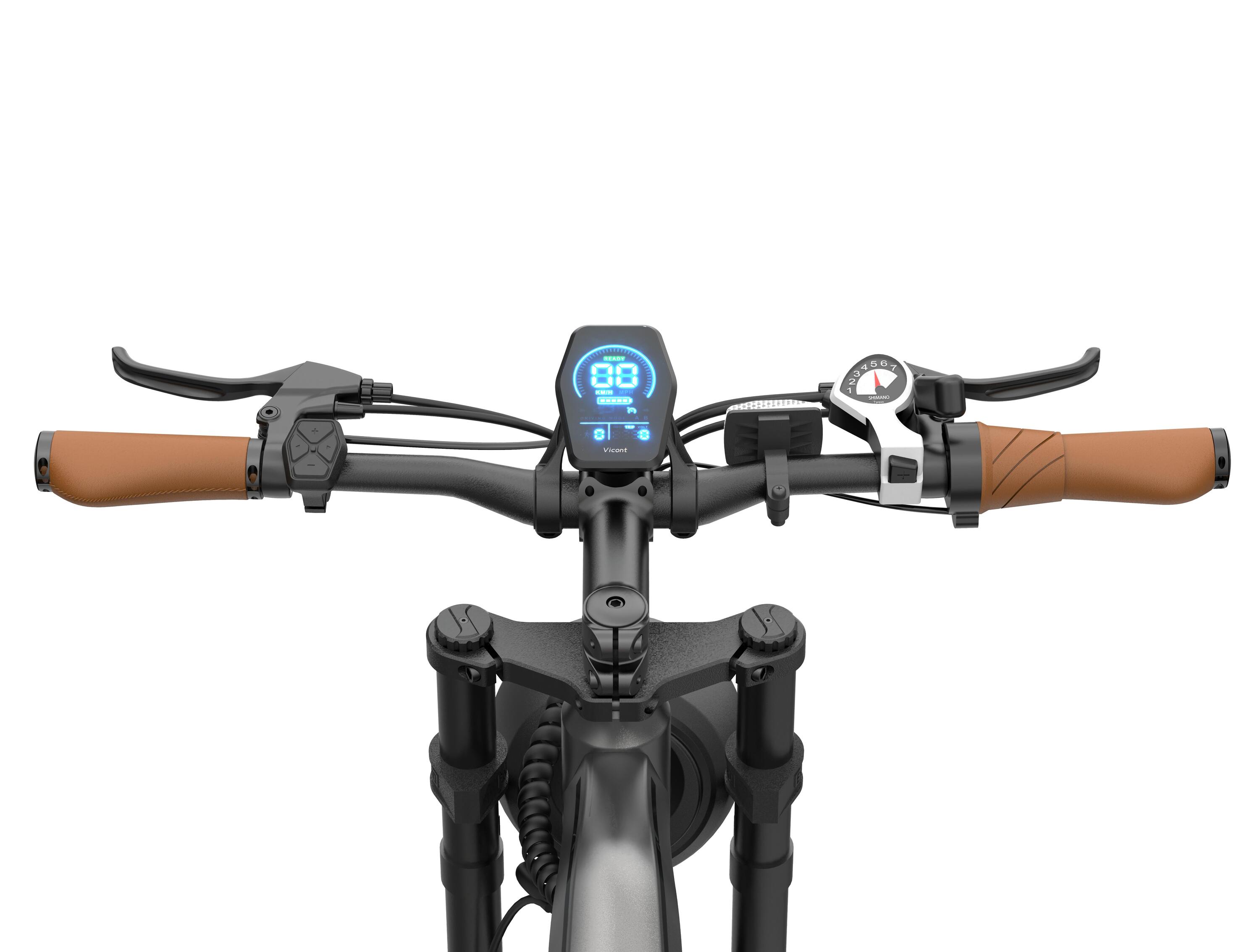 DYU M20 elektrische fiets – actieradius van 60 km, 4,0-inch fat-banden 7/15