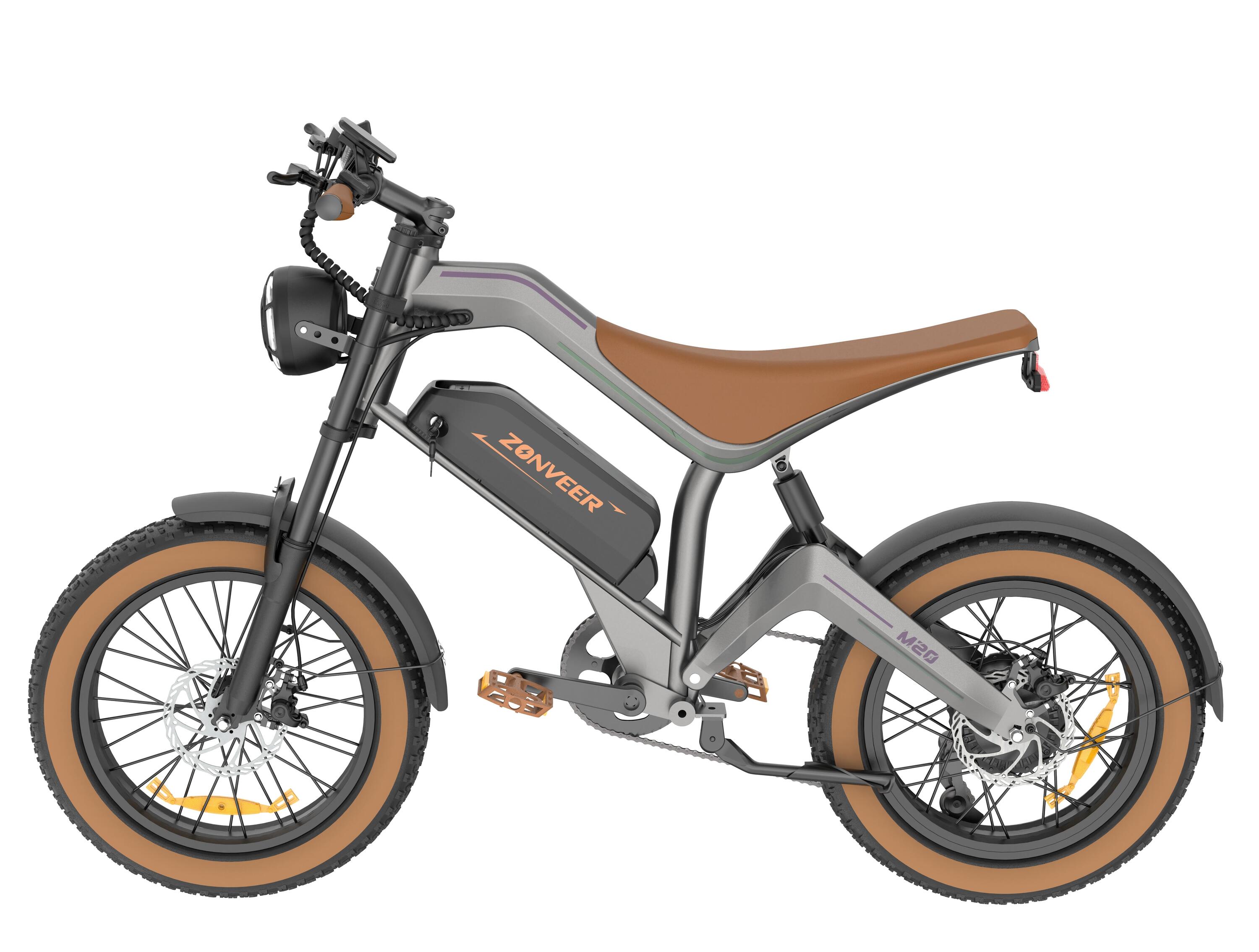 DYU M20 elektrische fiets – actieradius van 60 km, 4,0-inch fat-banden 3/15