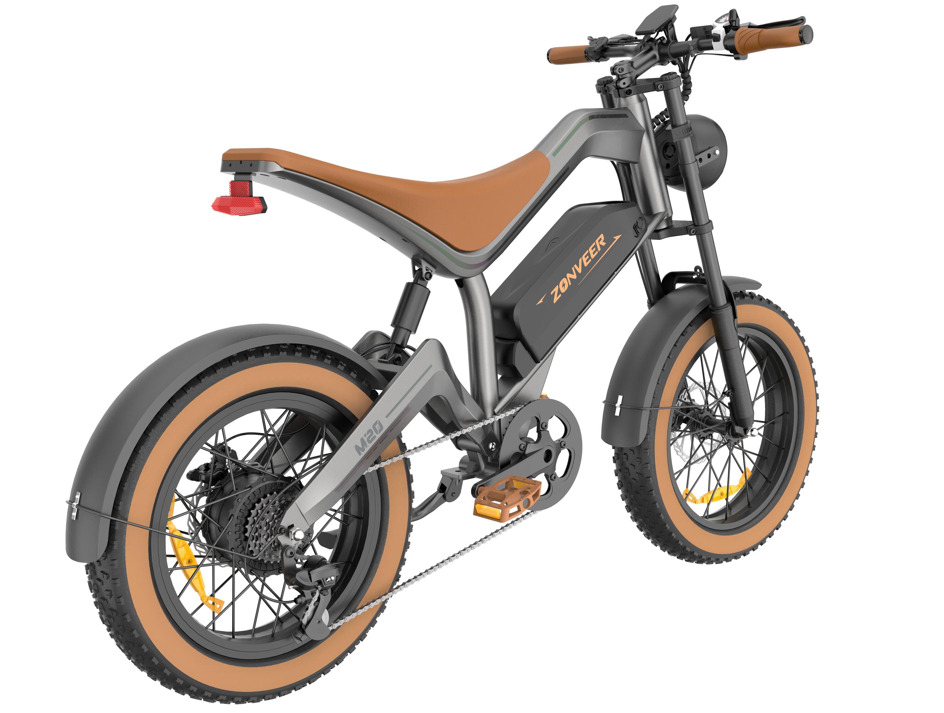 DYU M20 elektrische fiets voor volwassenen – dikke banden, schijfremmen 3/15