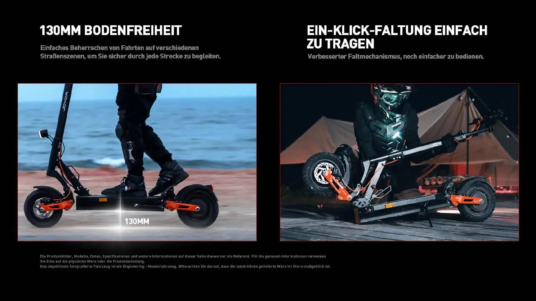 Patinete eléctrico plegable para adultos T6E ABE, 48V18Ah, neumáticos 10". 9/10