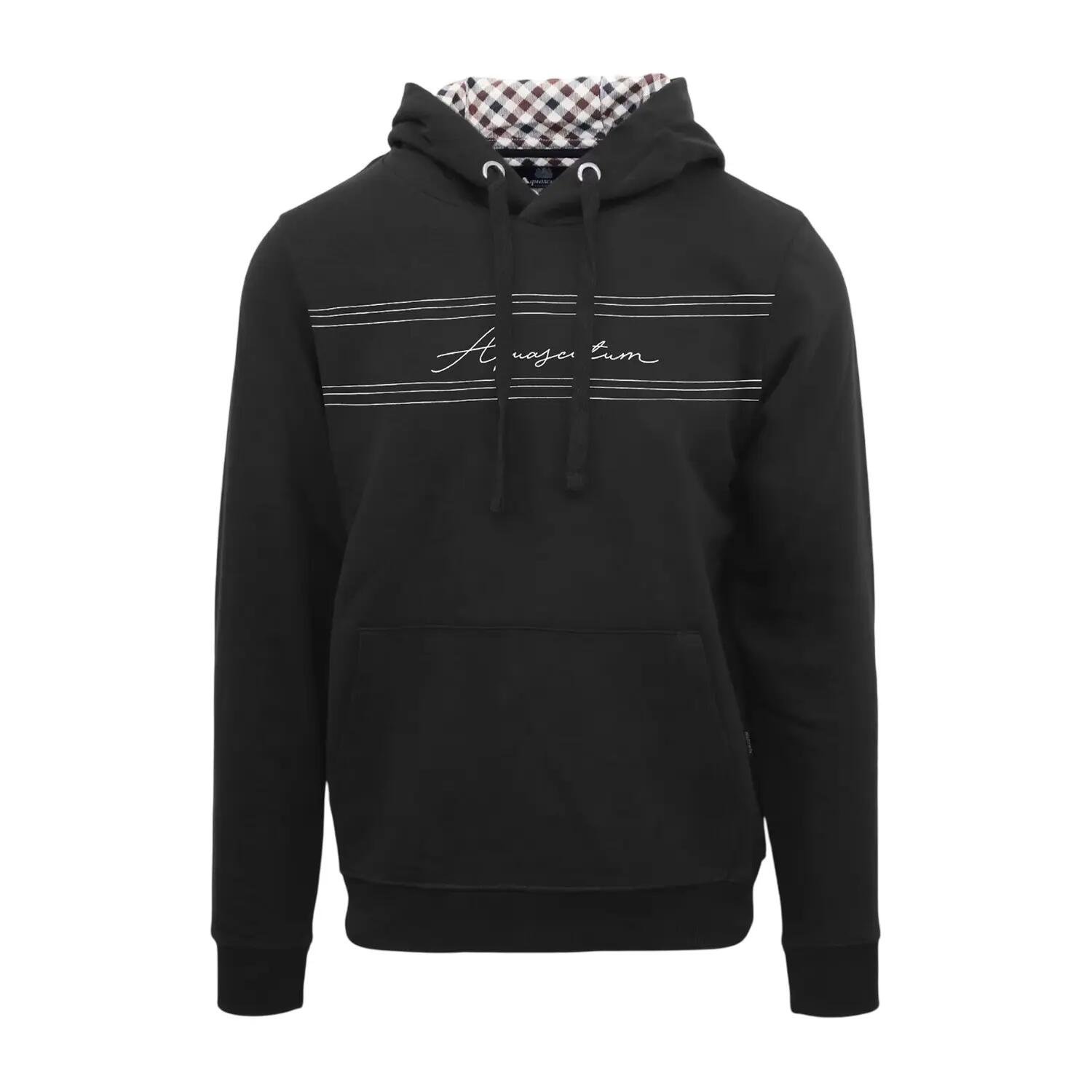 Aquascutum Mens Signature Regular Hoodie
