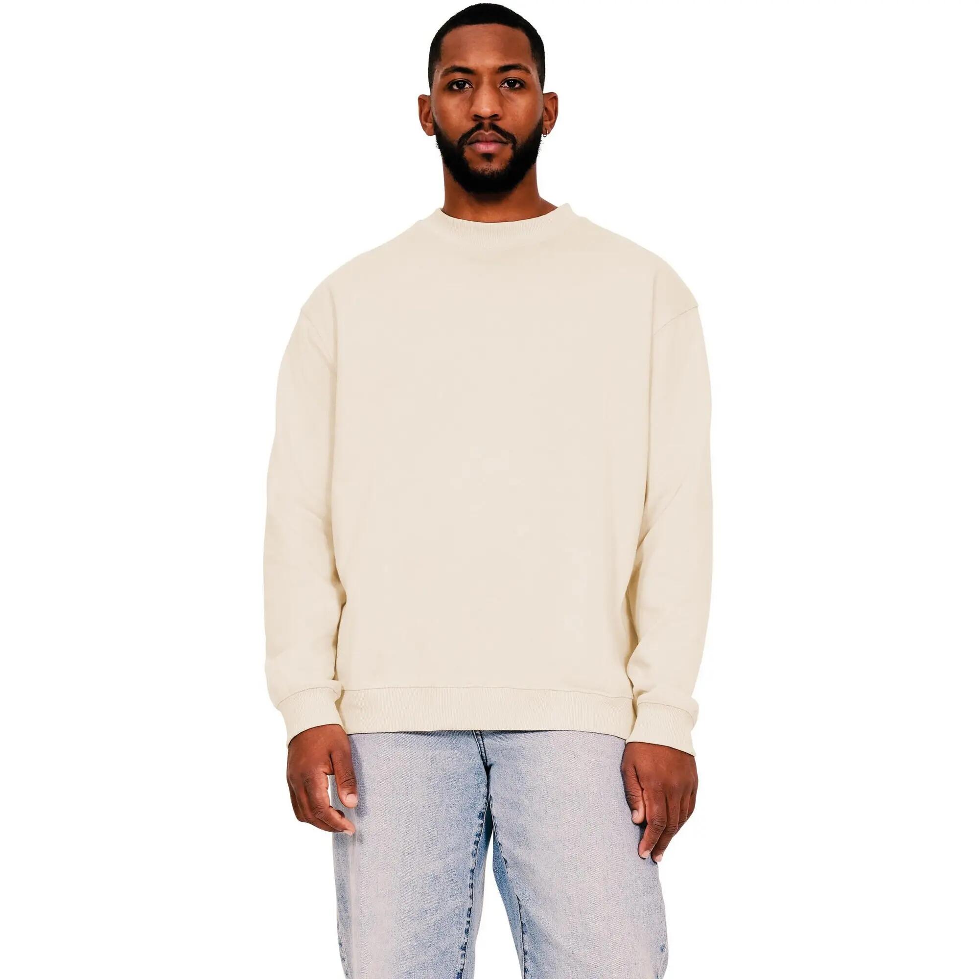 Casual Classics Mens Ringspun Cotton Extended Neckline Oversized Sweatshirt