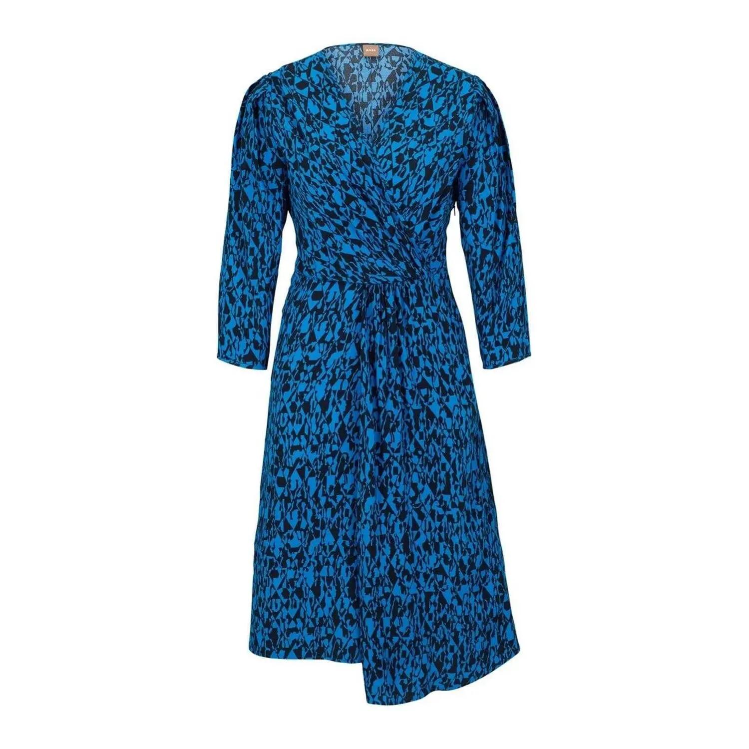 Boss Womens/Ladies Abstract V Neck Wrap Dress