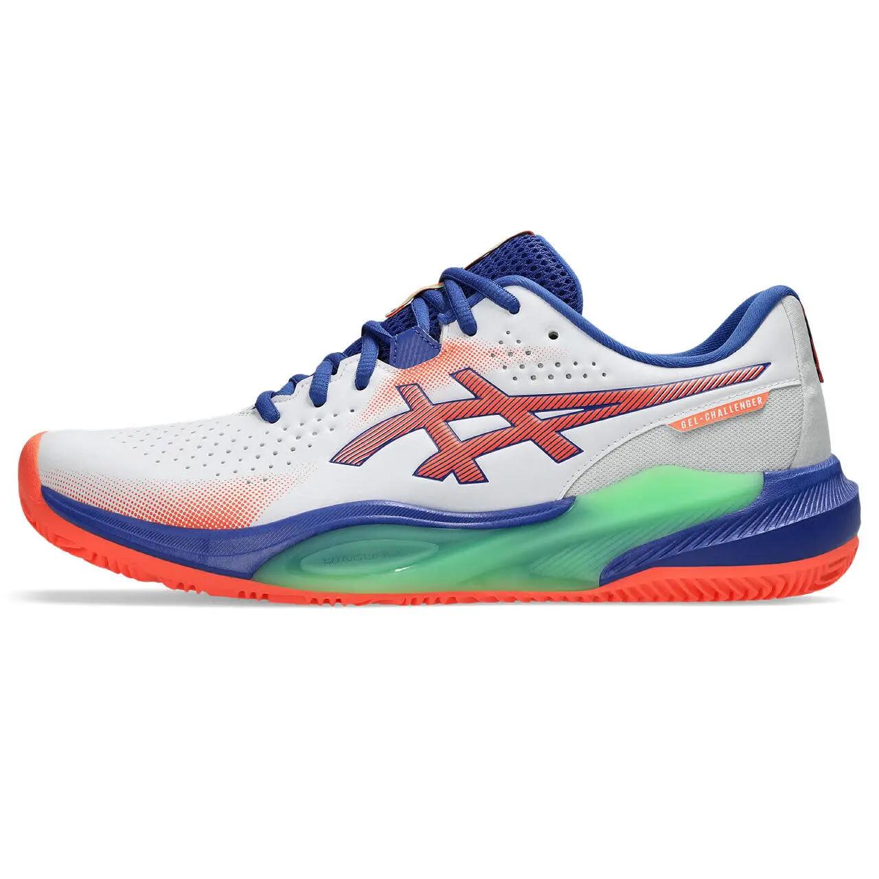 Chaussures - padel - gel challenger 15 - white/vividcoral 8/8