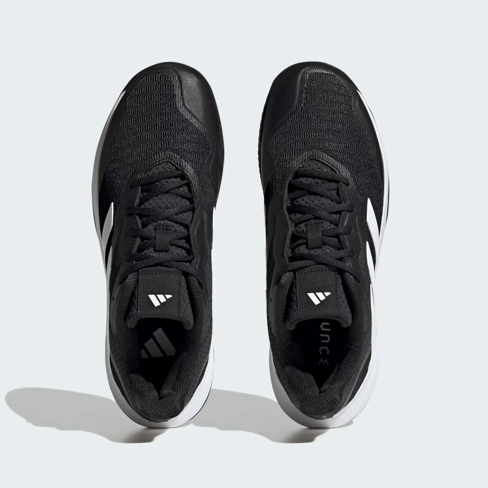 Zapatillas Four en Core Black/Cloud White/Gris con cierres de cordones 7/8