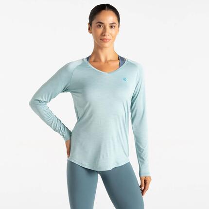 DARE 2B Ademend T-shirt met lange mouwen - Peach Bloom