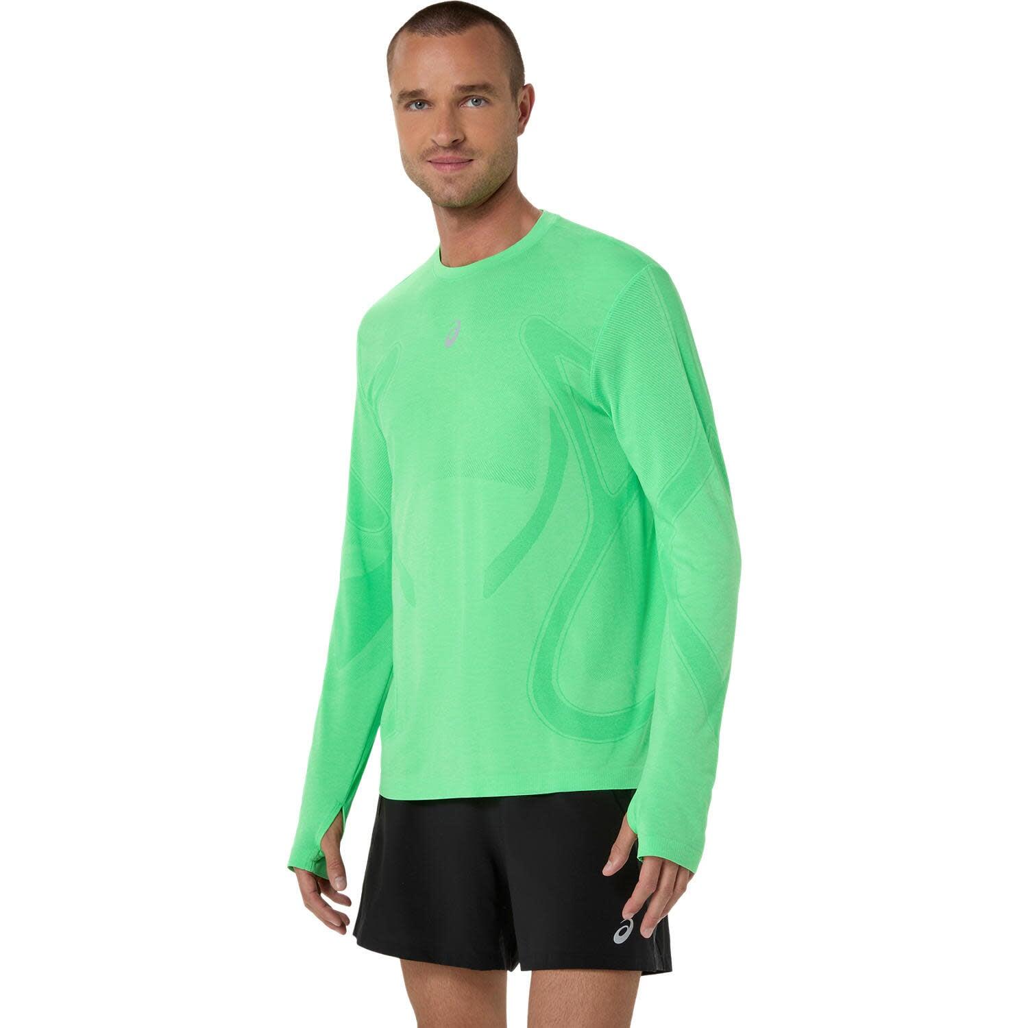 ASICS ROAD SEAMLESS LS TOP - Vital Green/Illuminate Green 4/5