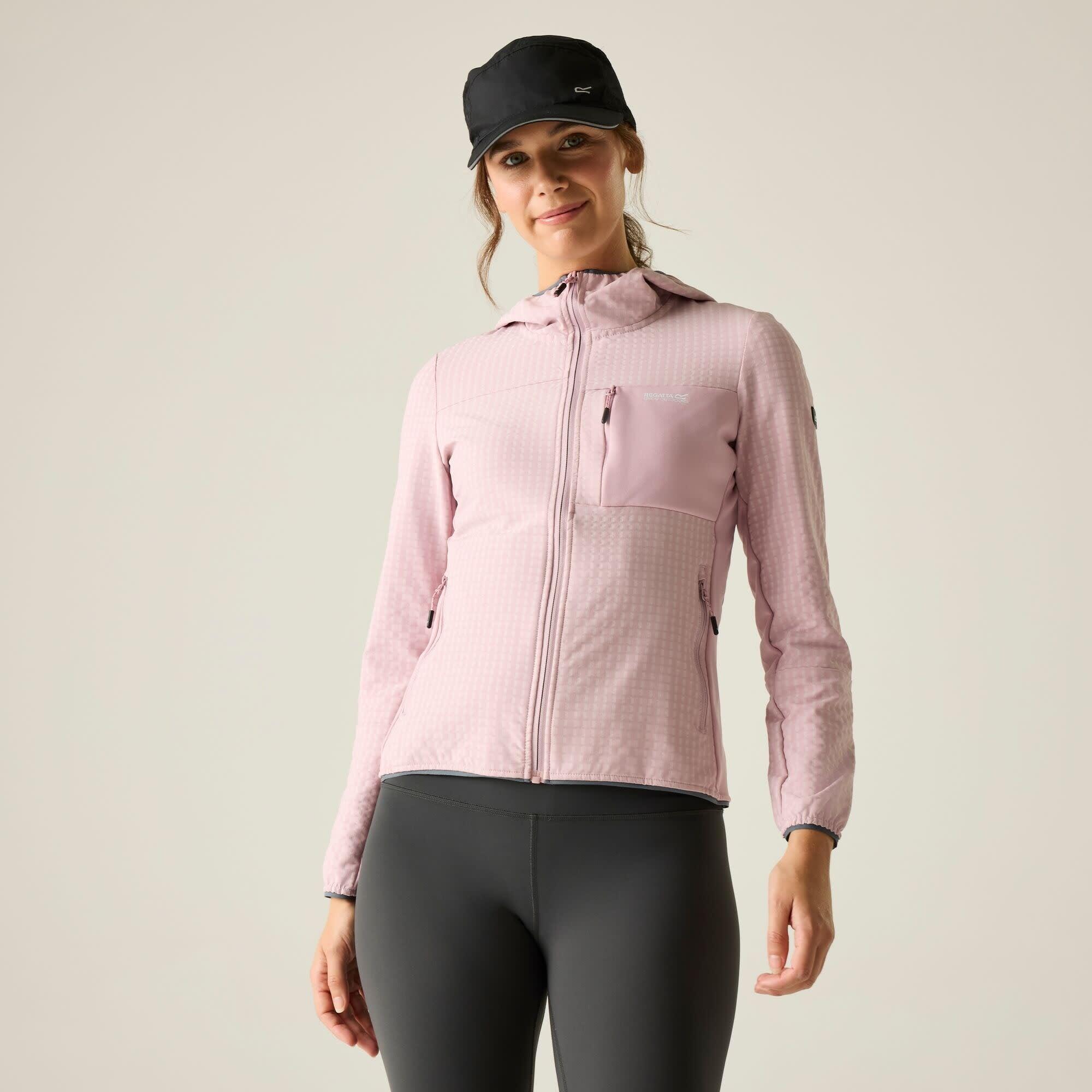 Damen Kemilia Fleecejacke mit durchgehendem Reißverschluss und Kapuze 6/8