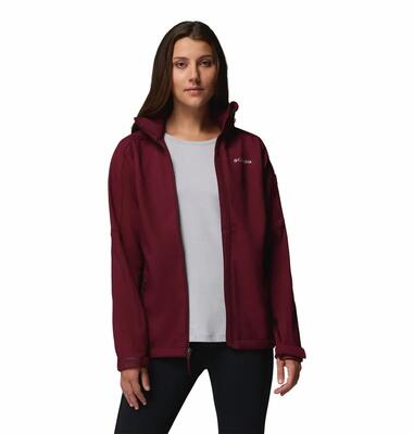 Softshell jassen dames - columbia cascade ridge™ ii jacket - rich wine