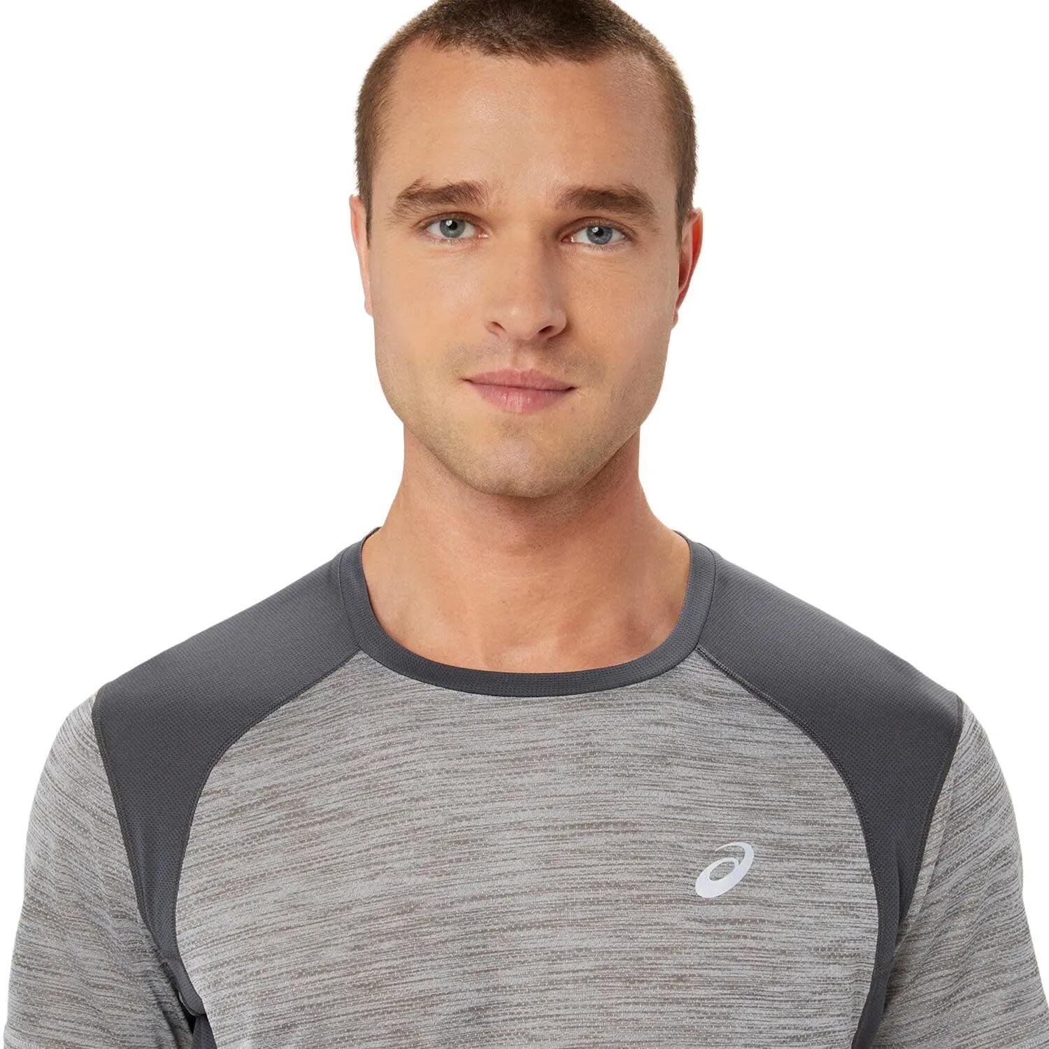T-shirt running homem Road SS Top - cinzento 2/5