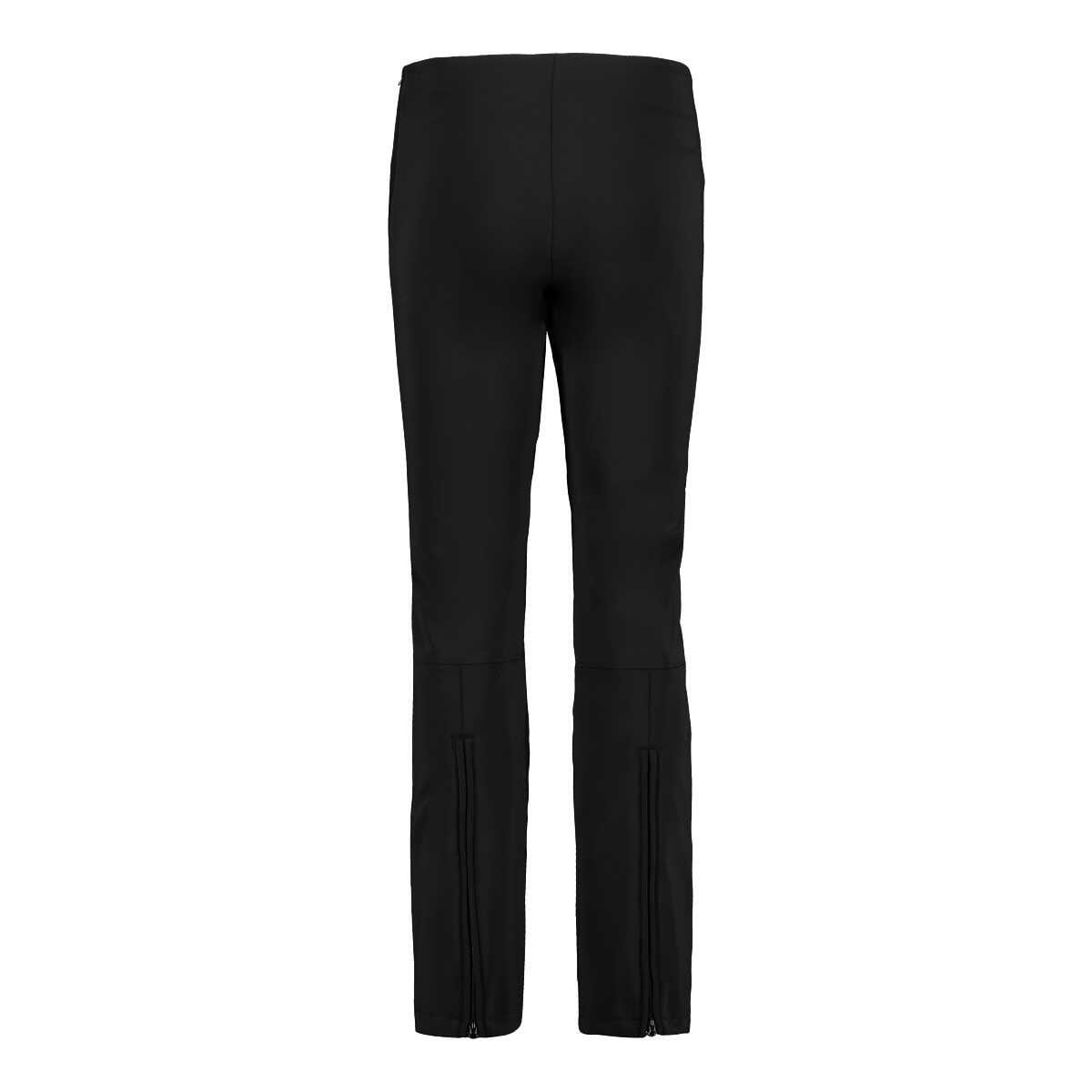 Pantaloni da sci elasticizzati CMP con ghetta – Donna, nero 2/6