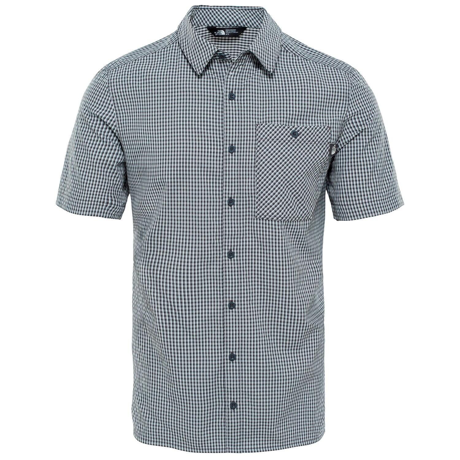 Herren-T-Shirt Asphaltgrau, kurzärmelig, Größe L 1/2