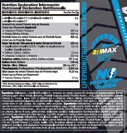 LIFE PRO WILD PUMP 400G - Pre-Entreno con Estimulantes, Energía y Rendimiento 2/5